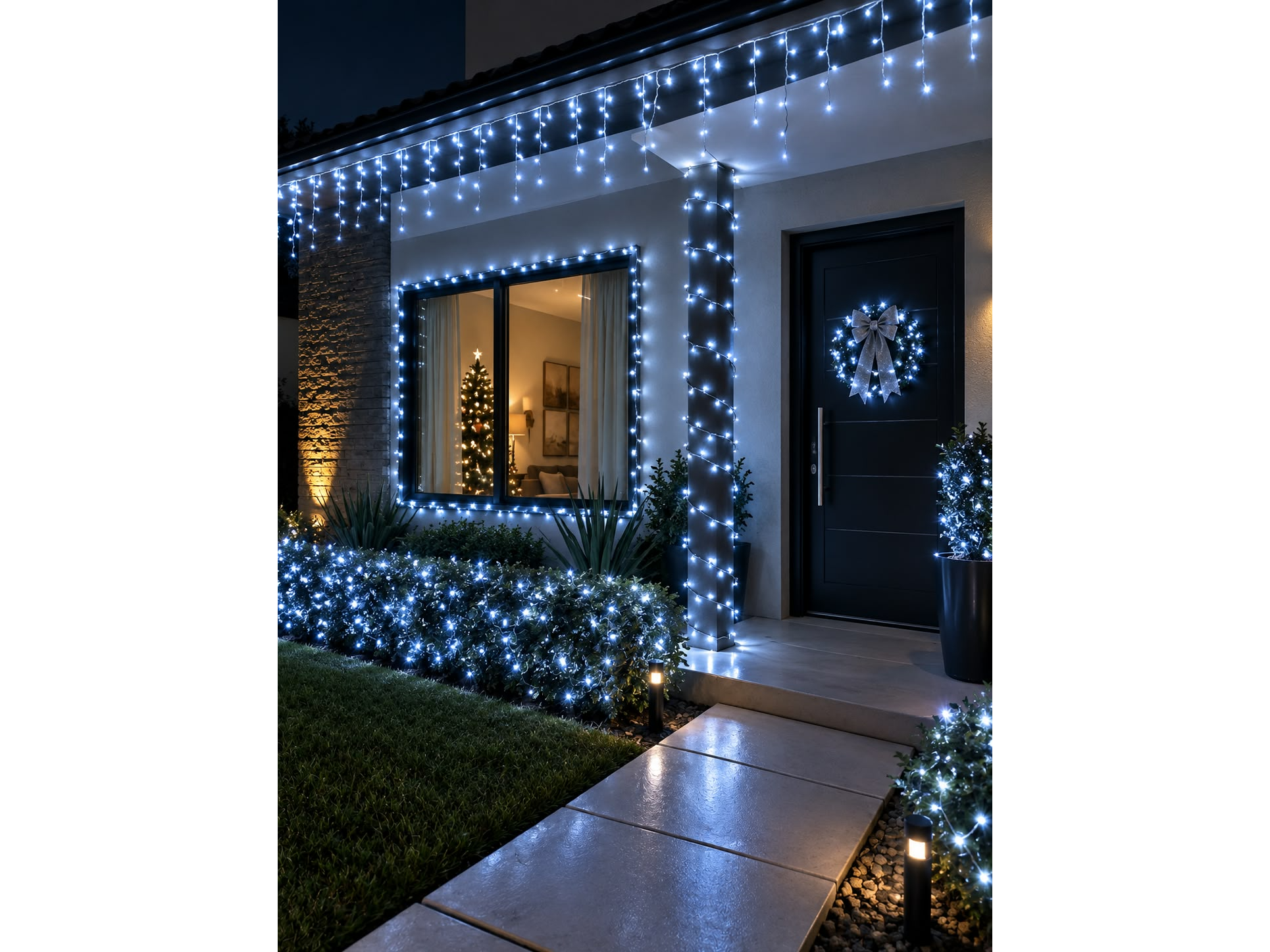 ✨LUZ DE NAVIDAD SOLAR 100 LEDS blanco frío✨ 📦Código: OA-IL497