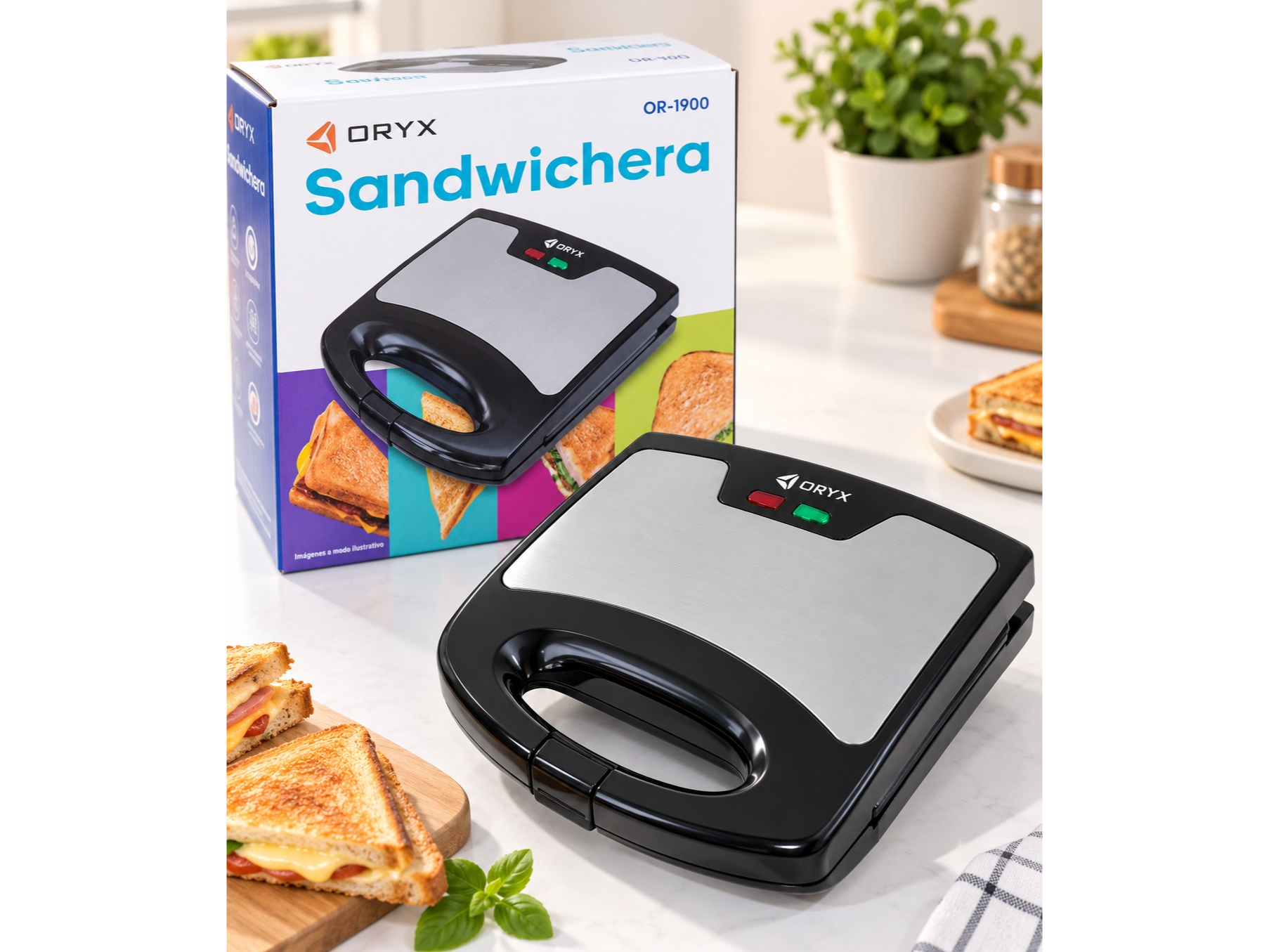 🥪Sandwichera ORYX🥪 ✨ ORYX OR-1900
