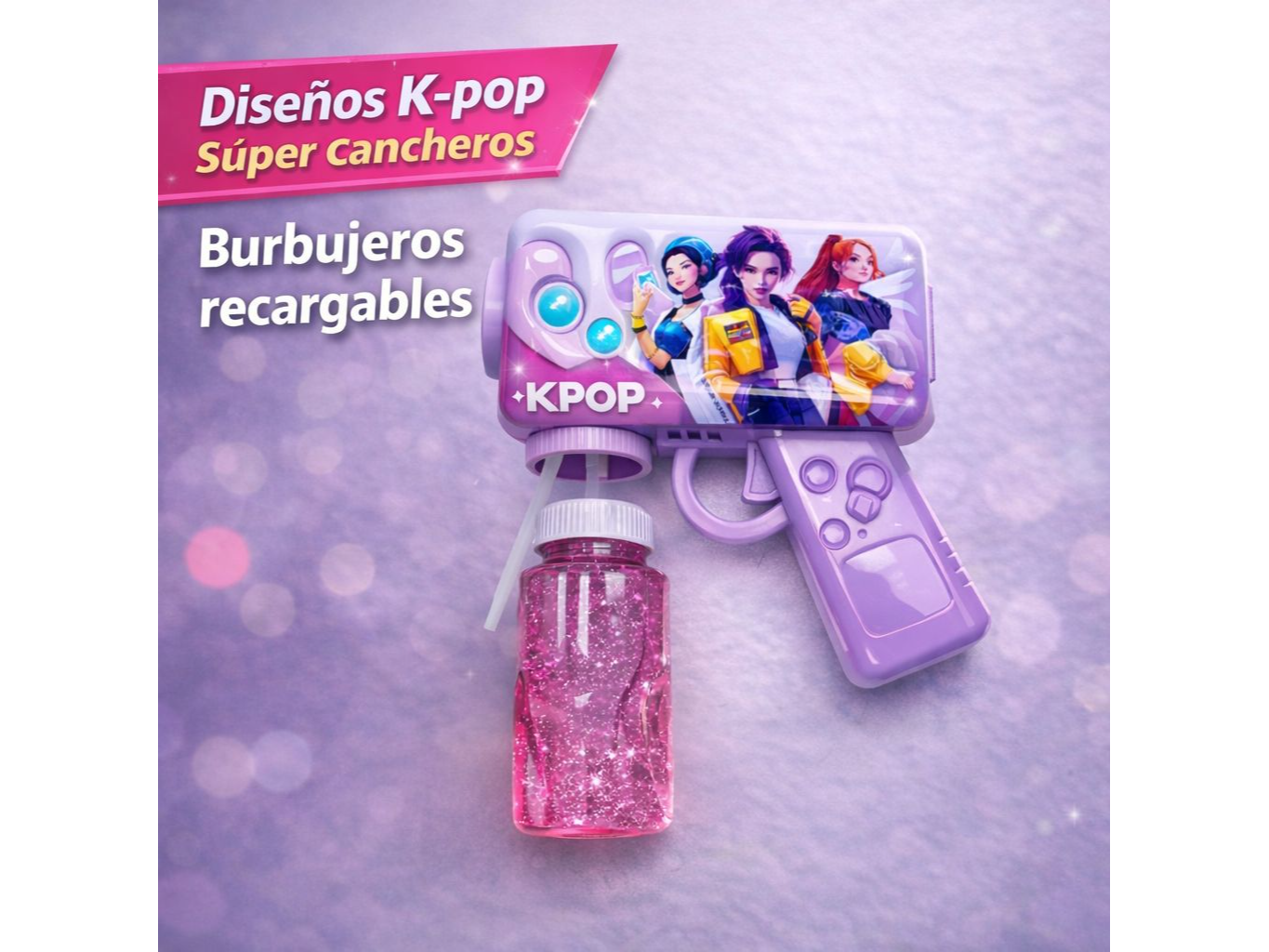 BURBUJEROS K-POP RECARGABLES