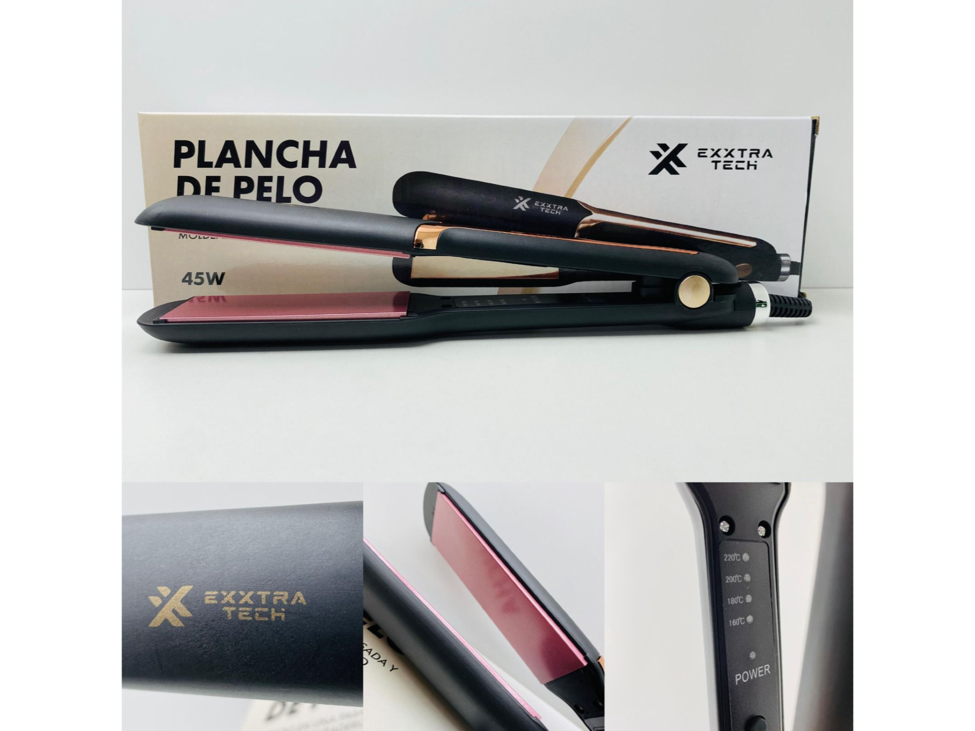 💇♀️✨ Planchita de Pelo Extra Tech 45W ✨💇♀️