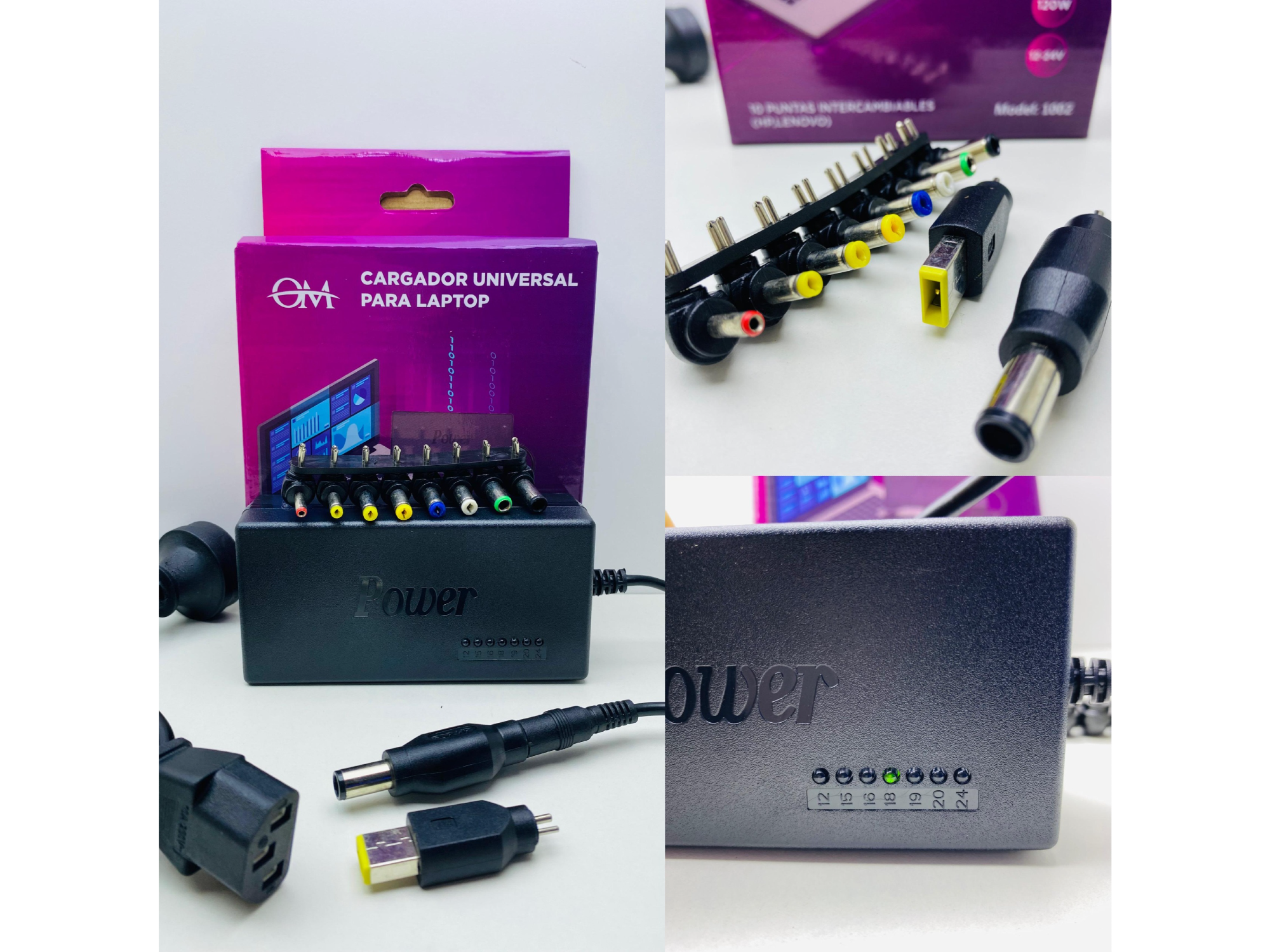 🔌⚡CARGADOR UNIVERSAL PARA NOTEBOOK (12V–24V)⚡🔌
