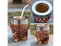 *MATE DE CALABAZA ANIMAL PRINT* 🧉🐆