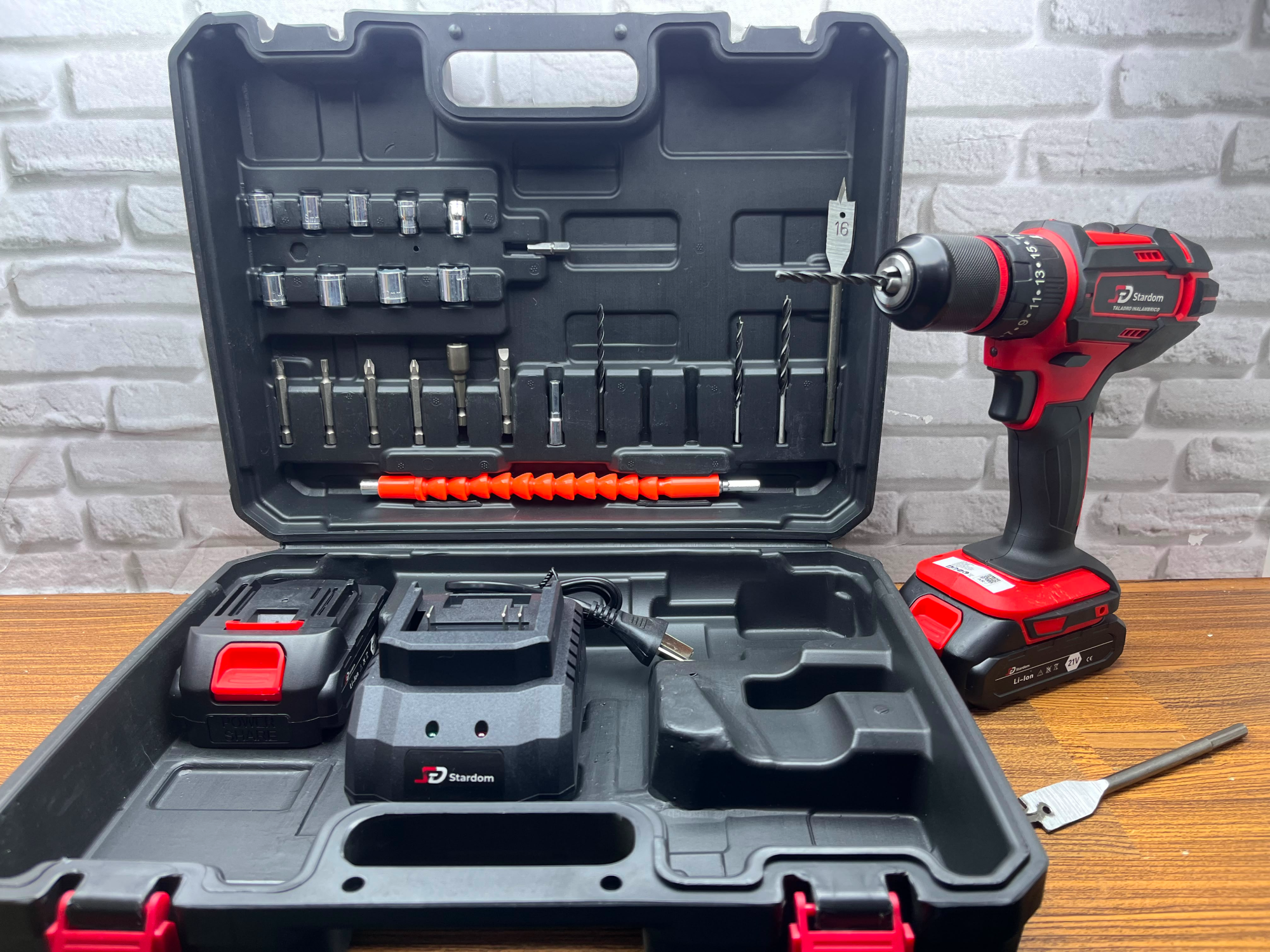 🔧💥 TALADRO INALÁMBRICO STARDOM 21V – KIT PROFESIONAL 💥🔧