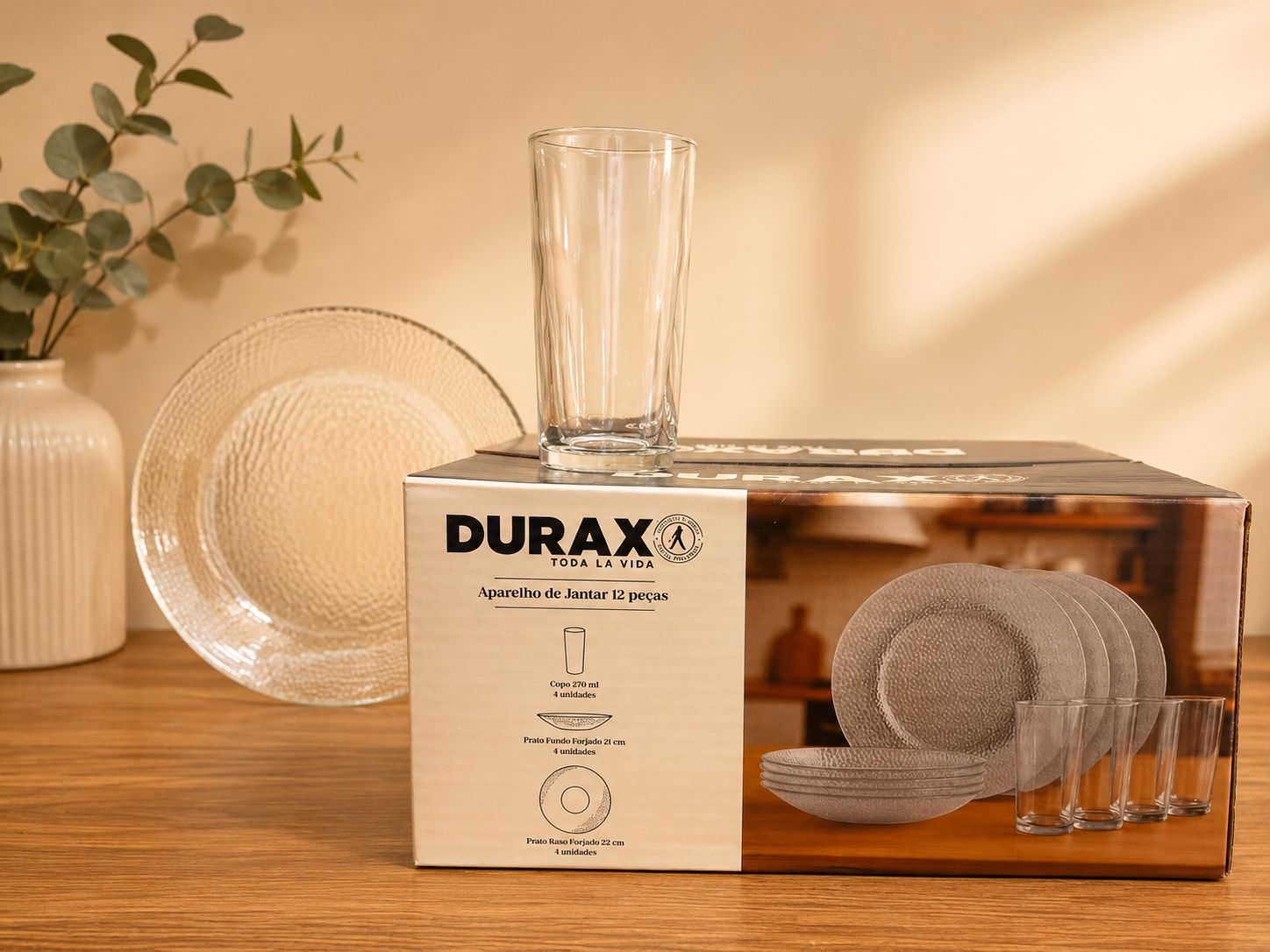 🍽️ Juego de vajilla Durax 12 piezas🍽️ 🔖 Código: 330