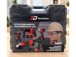 🛠️KIT DE HERRAMIENTAS INALÁMBRICAS 4 EN 1🔥