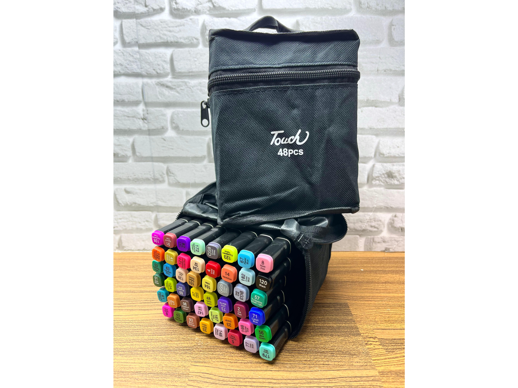 🎨 Estuche con 48 Fibras Doble Punta Touch