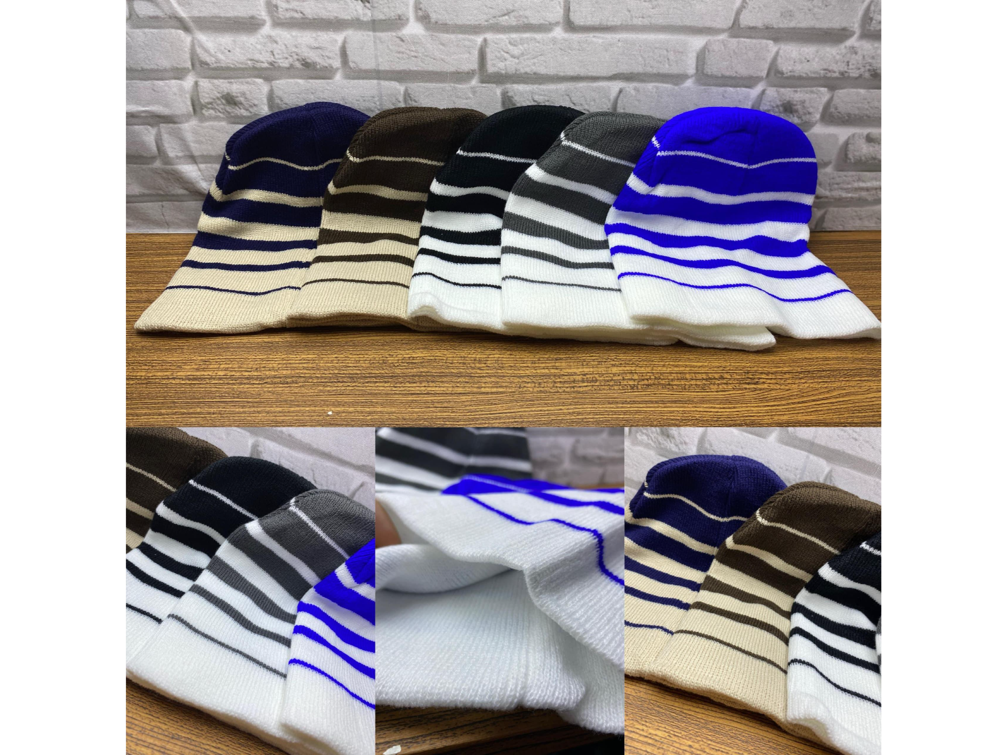 🧢 Gorros Tejidos a Rayas❄️🔥