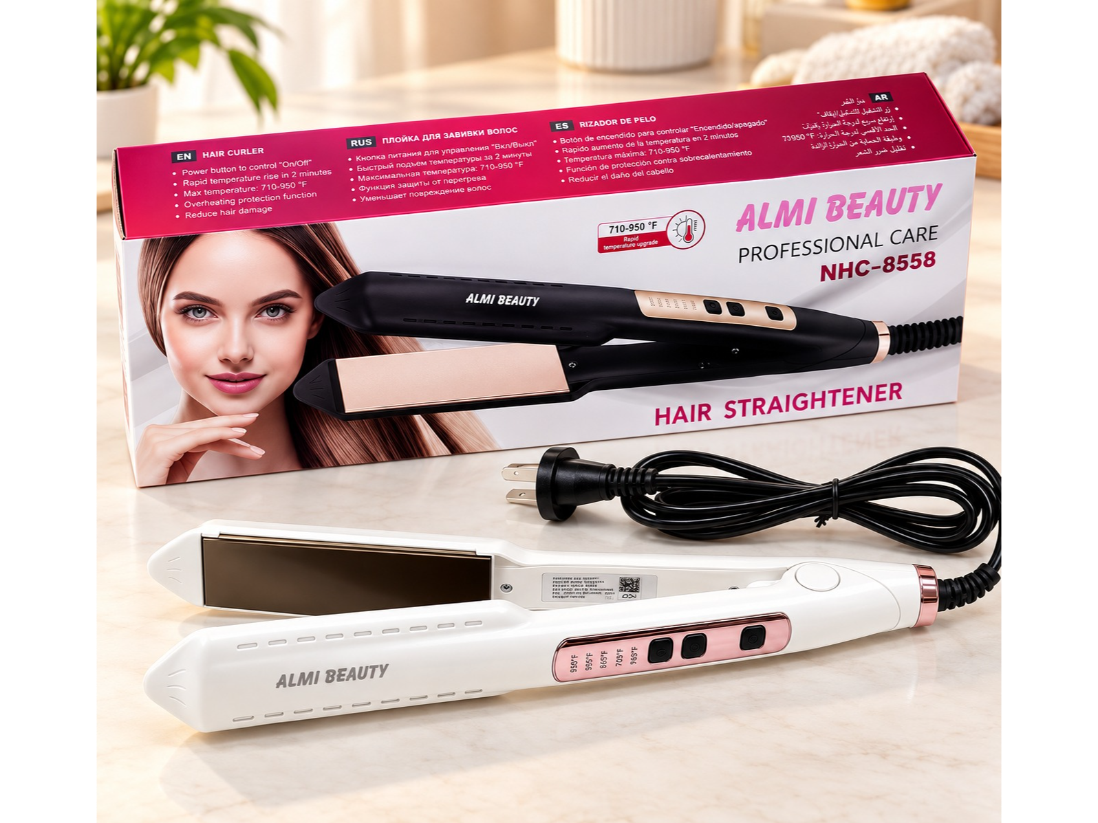 💇‍♀️✨PLANCHA ALISADORA ALMI BEAUTY PROFESSIONAL CARE✨💇‍♀️