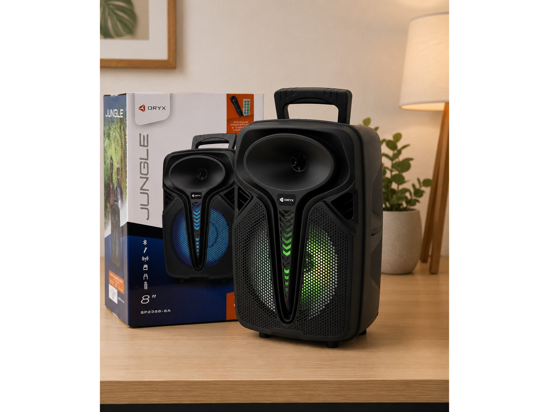 🔊🔥Parlante Portátil Jungla Oryx 8”🔥🔊