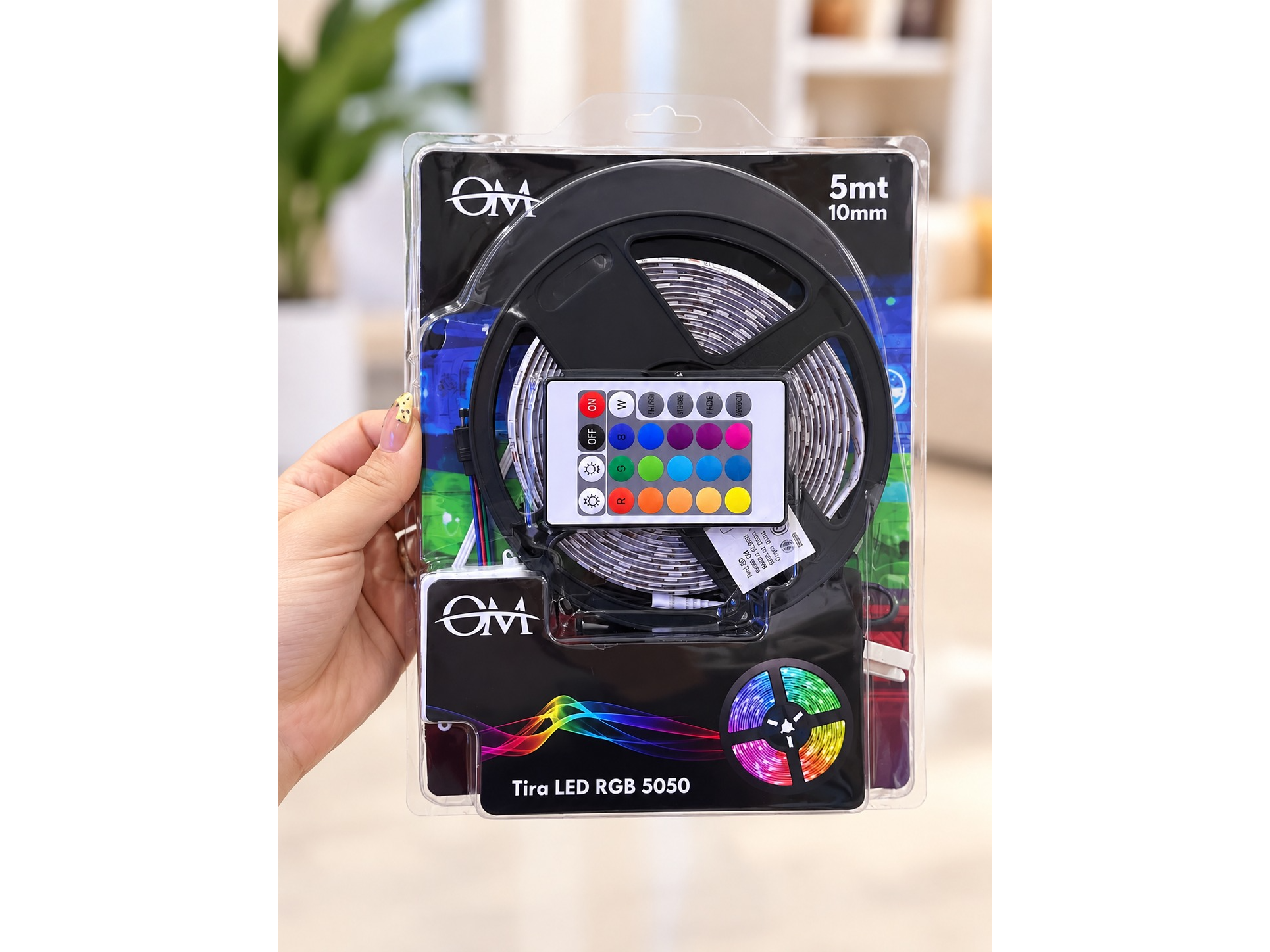 🌈💡Tira LED RGB 5050 con Control ✨🎮 📦🌟Cod: TL5050