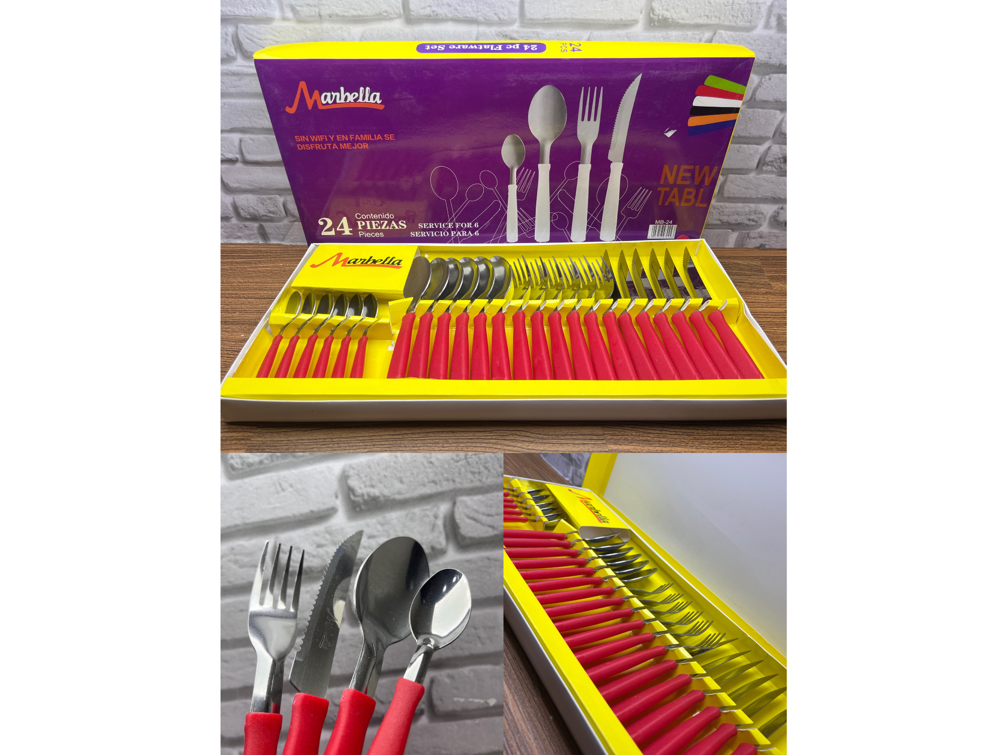 🍴 Set de Cubiertos Marbella x24 Piezas ✨
