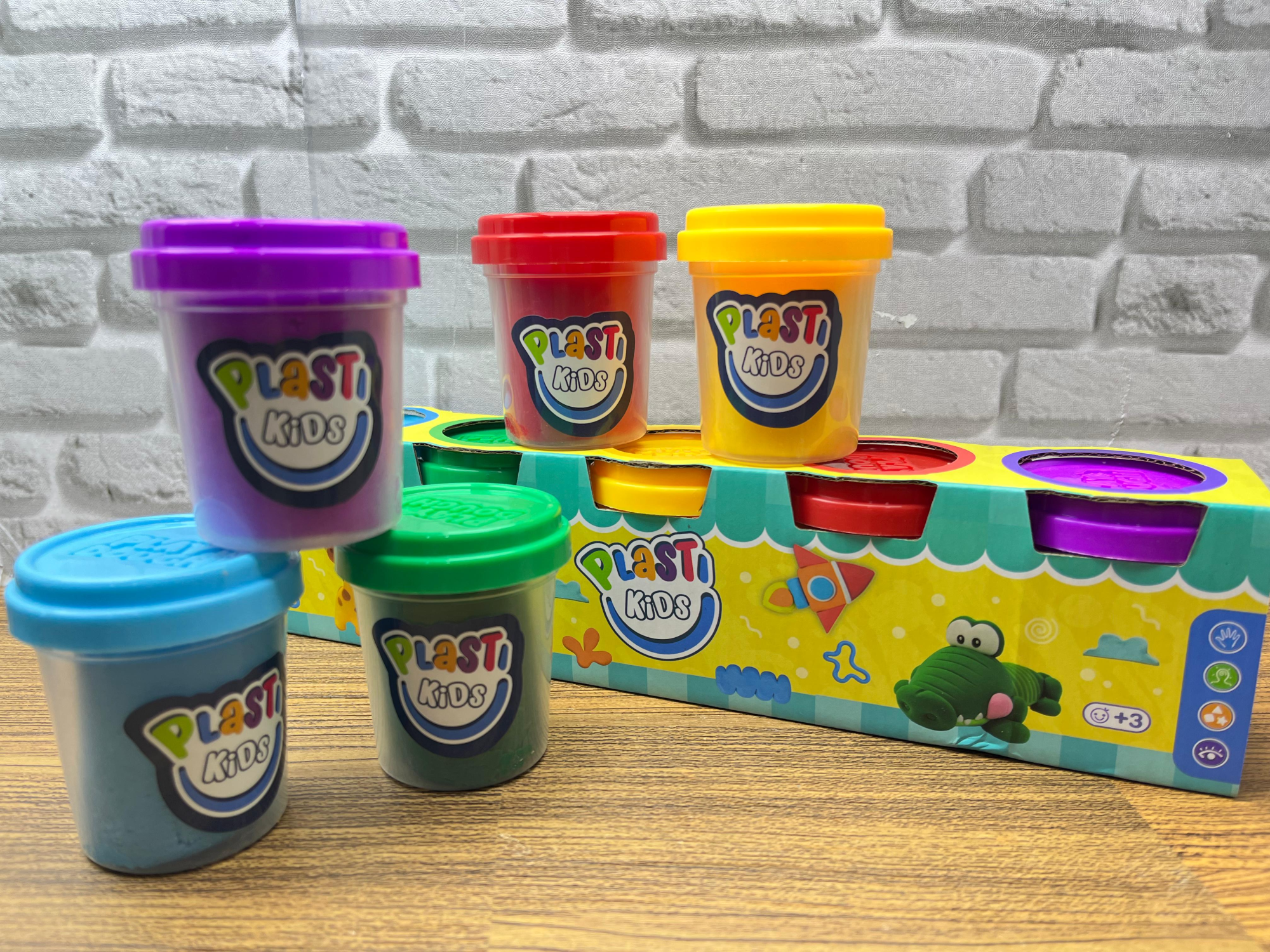 🧸Masitas Plast Kids – Set de 5 Colores🎨