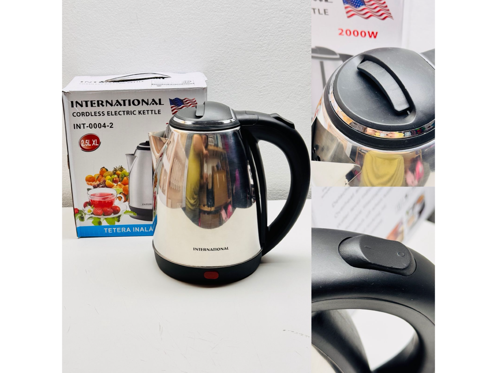 ☕️🧉PAVA ELÉCTRICA DE ACERO INTERNATIONAL☕️🧉