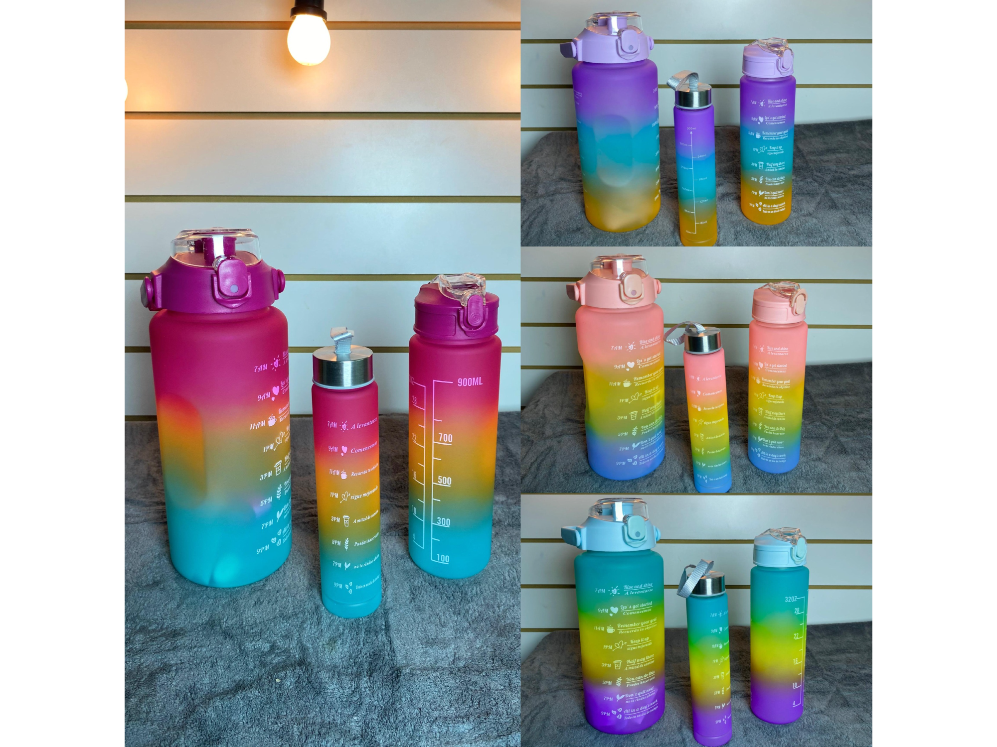 Botellas 3 en 1 Degradé Motivacional