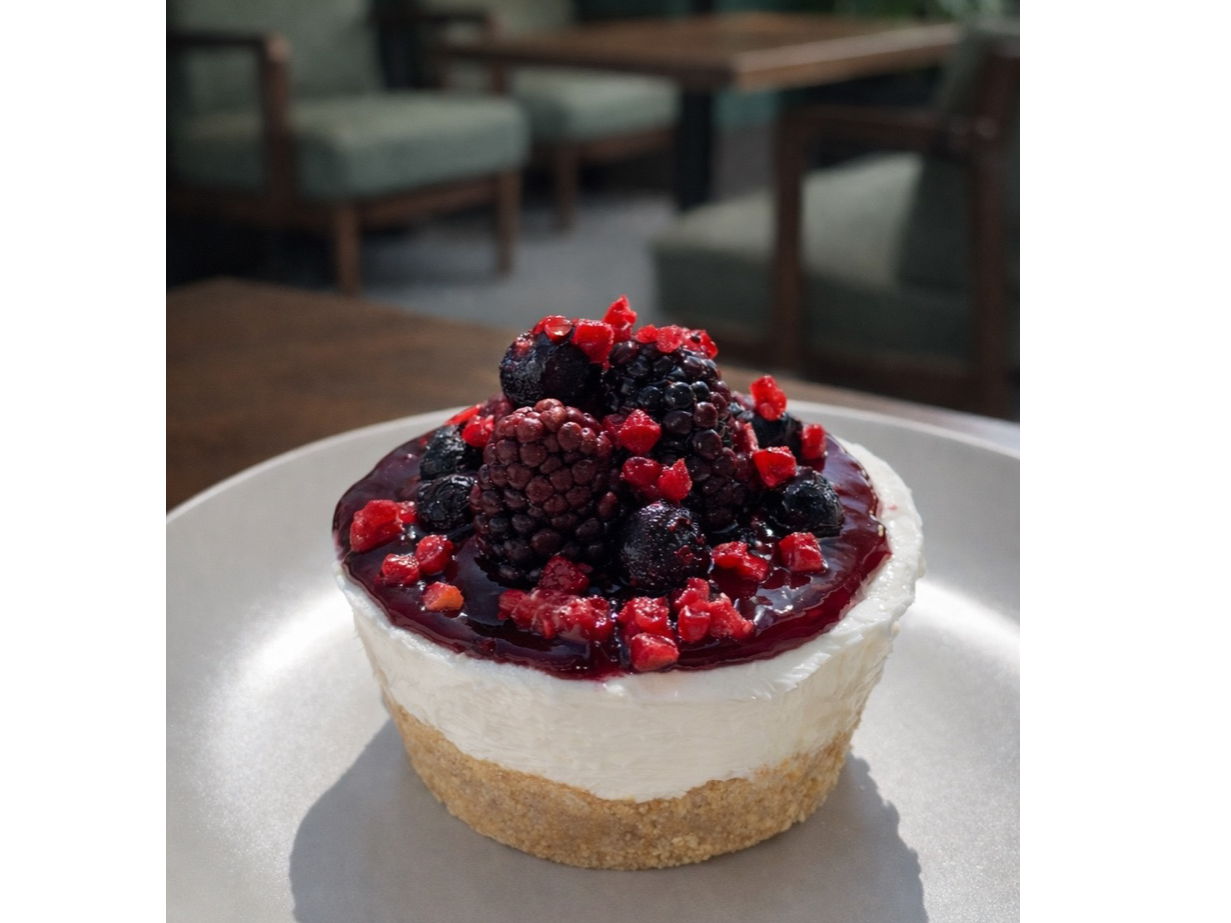 Cheesecake con frutos rojos
