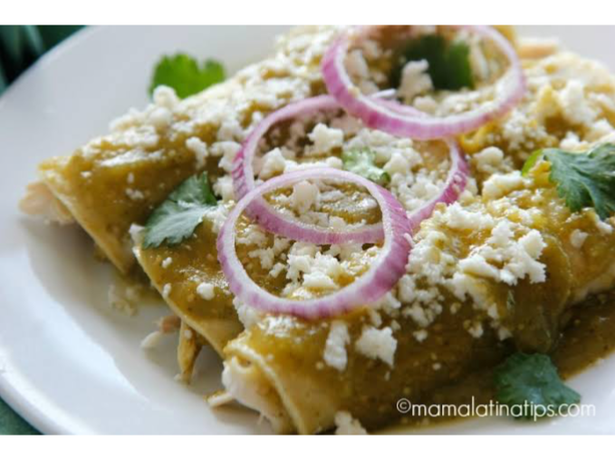 Enchiladas verdes