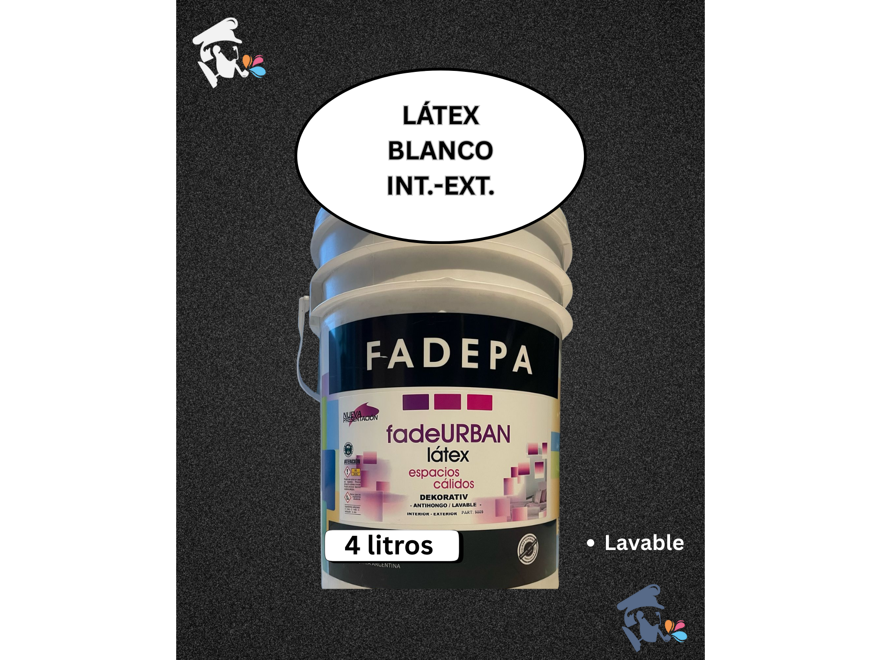 (4 L) LÁTEX BLANCO DEKORATIV LAVABLE FADEPA