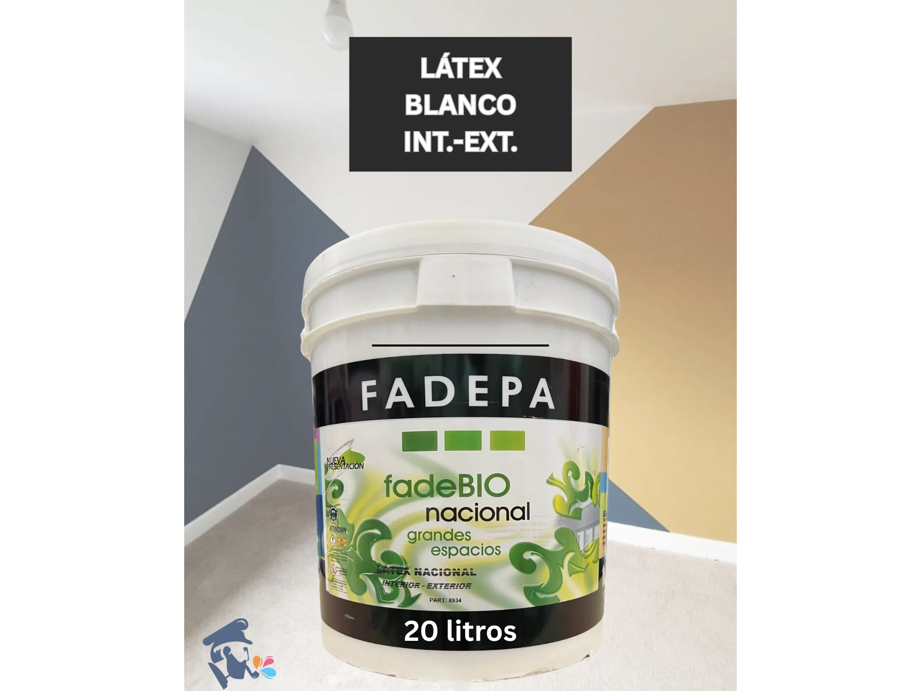 LÁTEX NACIONAL BLANCO ( Int .-Ext.) x 20 Litros