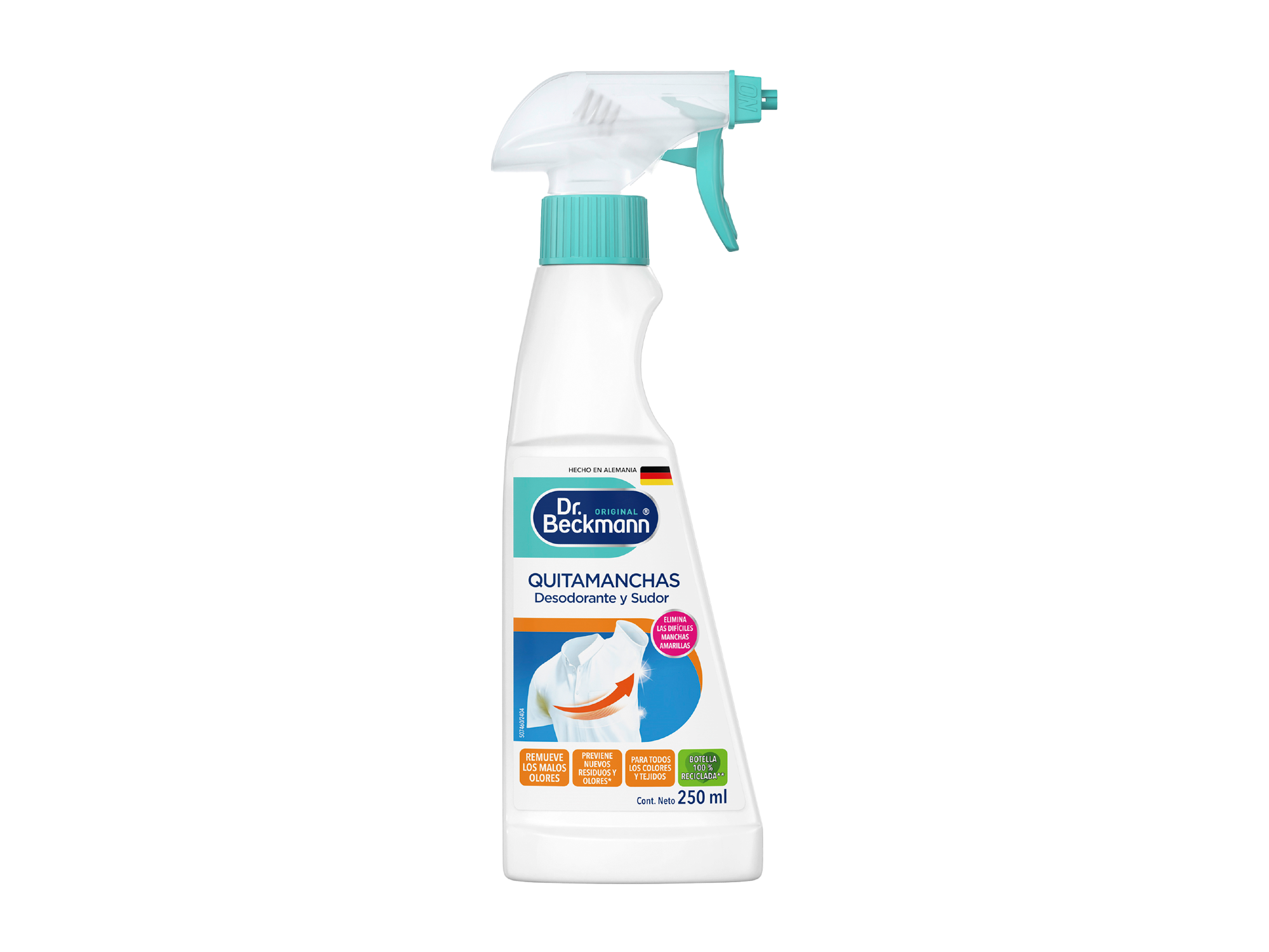 QUITA MANCHAS DESODORANTE Y SUDOR 250 ML DR. BECKMANN