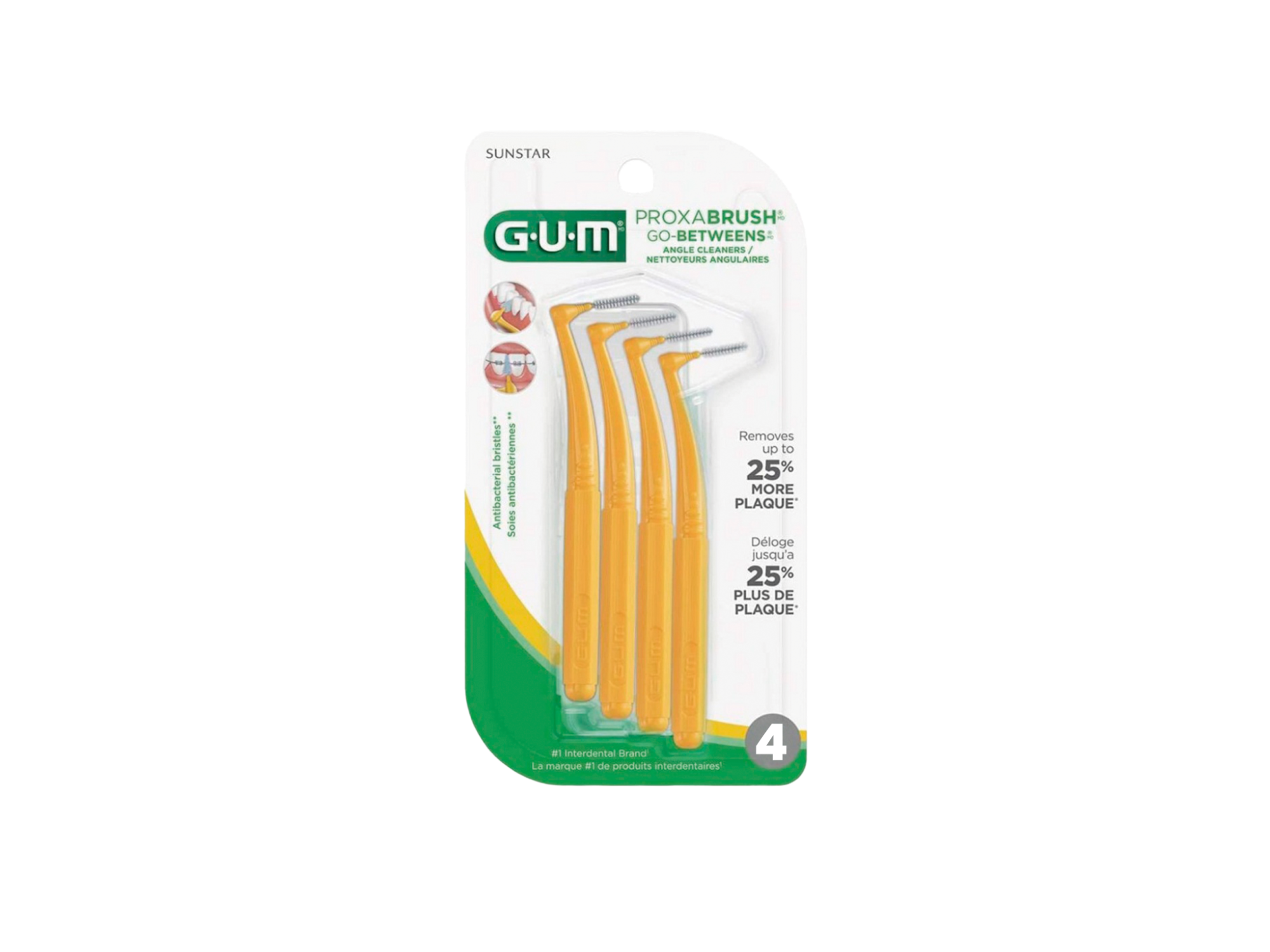 3012 GO-BETWEENS CEPILLO INTERDENTAL CILÍNDRICO X 4 UDS CON ESTUCHE