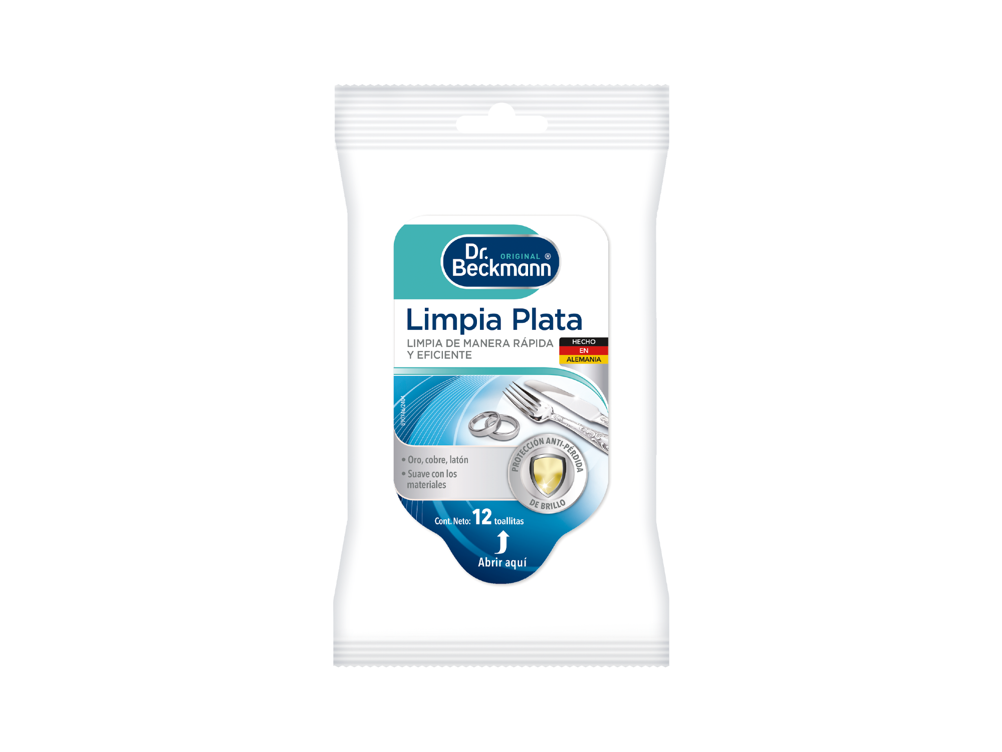 DR.BECKMANN LIMPIA PLATA TOALLITAS X 12