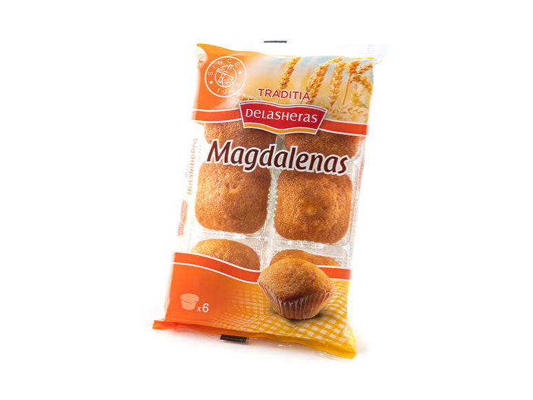 MAGDALENAS CUADRADAS DE LAS HERAS – BANDEJA 6 UDS. 175 G