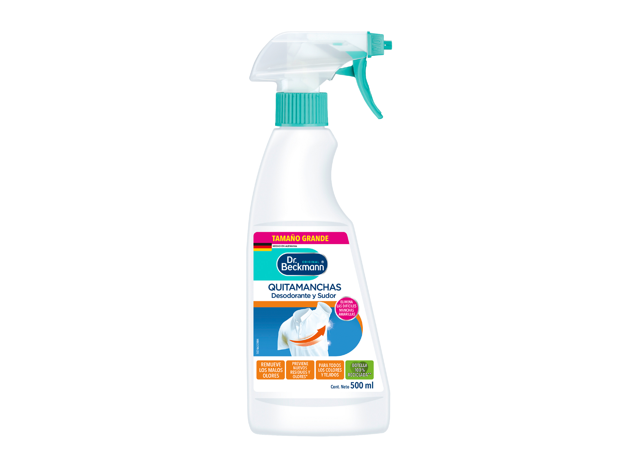 QUITA MANCHAS DESODORANTE Y SUDOR 500 ML DR. BECKMANN