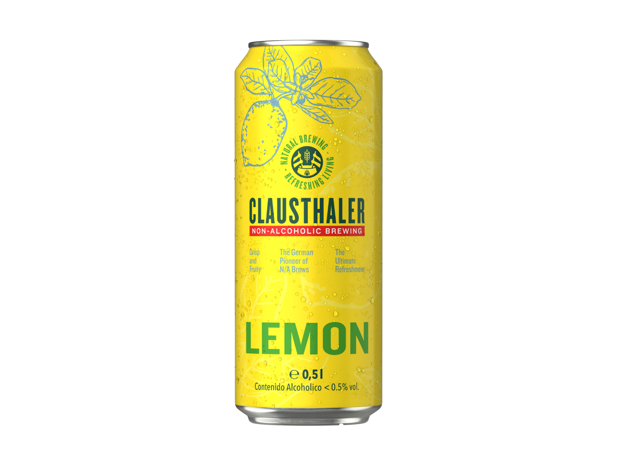 CERVEZA CLAUSTHALER S/ALC. CON LIMON LATA 500 ML