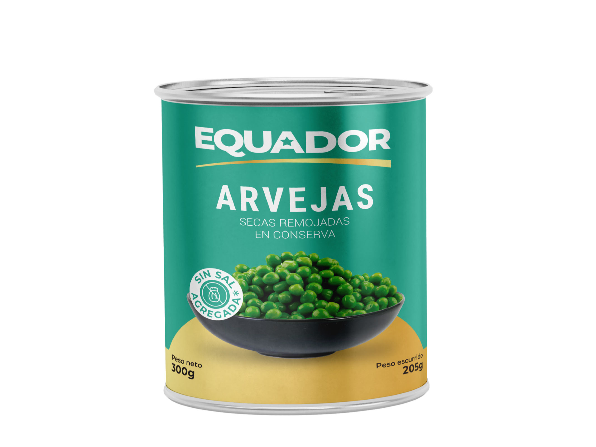 ARVEJAS SIN SAL EQUADOR 300 G