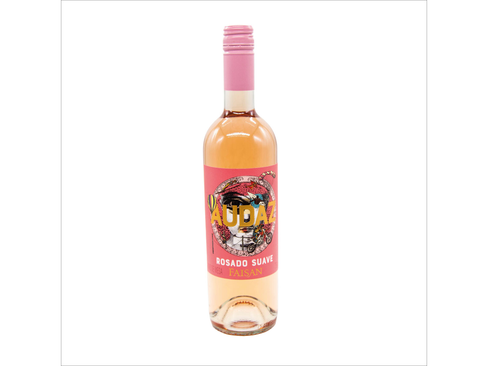 BOT. AUDAZ ROSADO SUAVE (FAISÁN) 750CC
