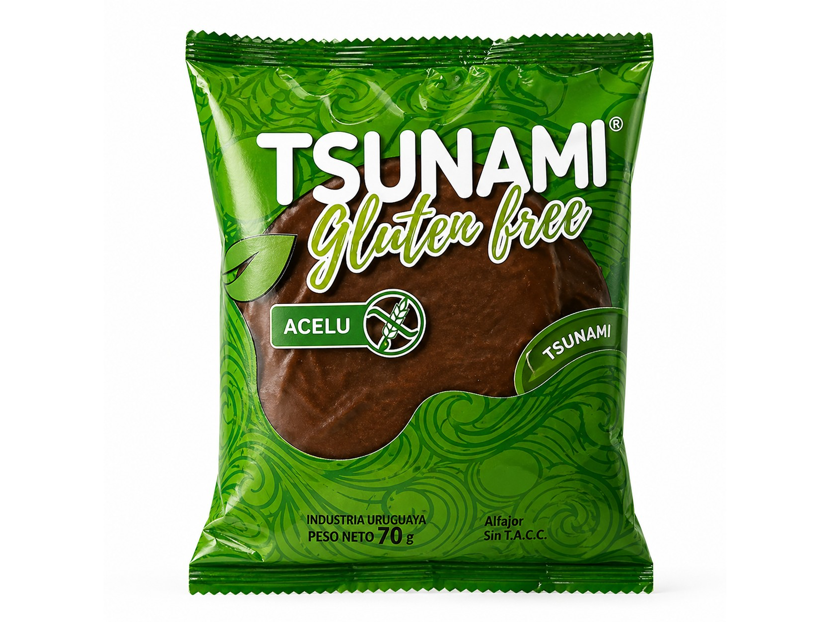 ALFAJOR TSUNAMI CHOCO GLUTEN FREE 14UDS X70GR