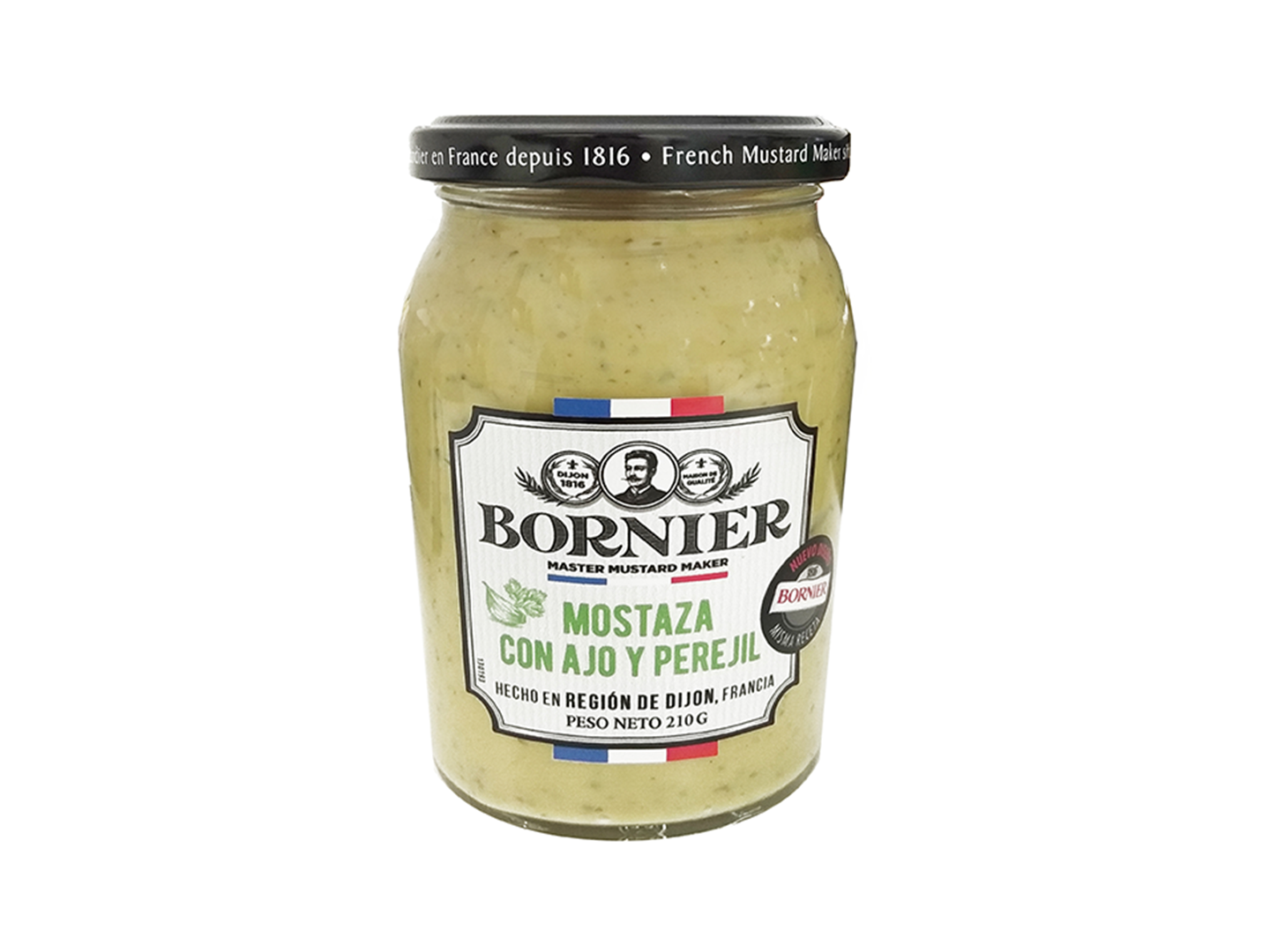 MOSTAZA BORNIER DIJON AJO y PEREJIL 210 G