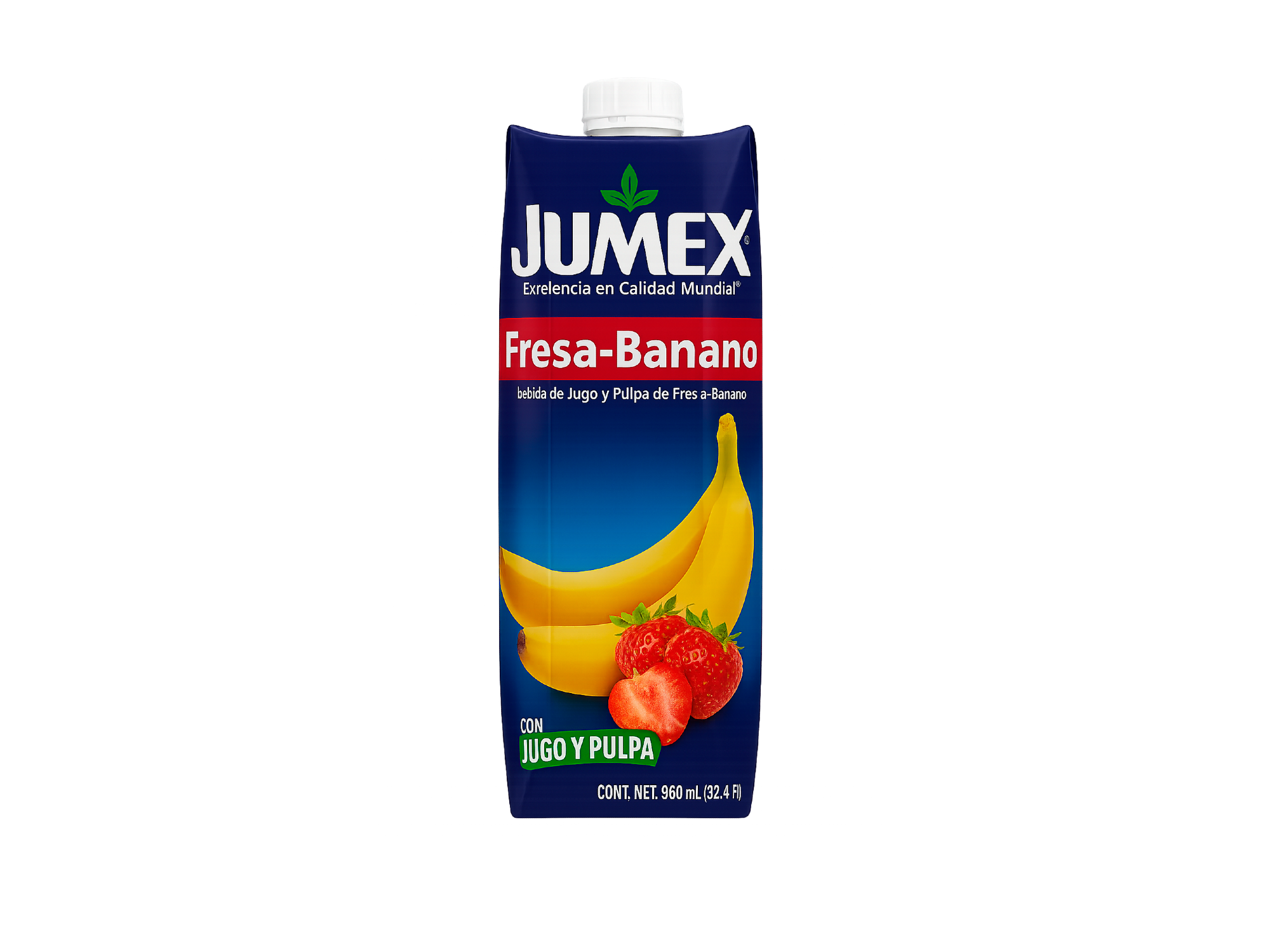 JUMEX TETRA FRUTILLA Y BANANA 960 ML
