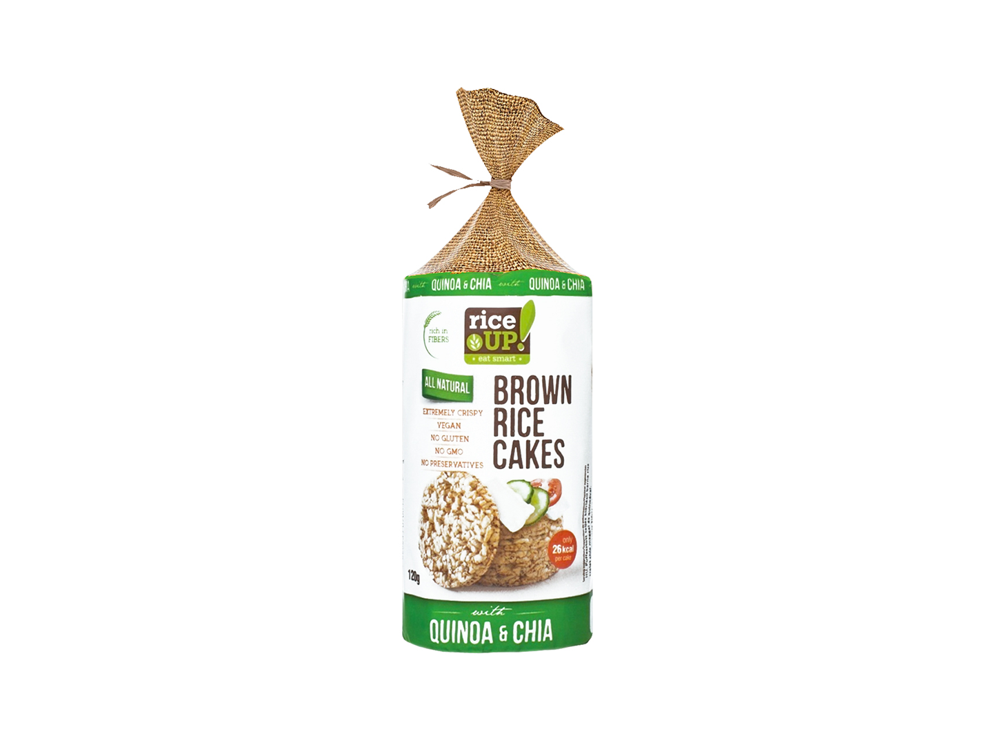 GALLETAS DE ARROZ RICE UP! CHIA Y QUINOA 120 G
