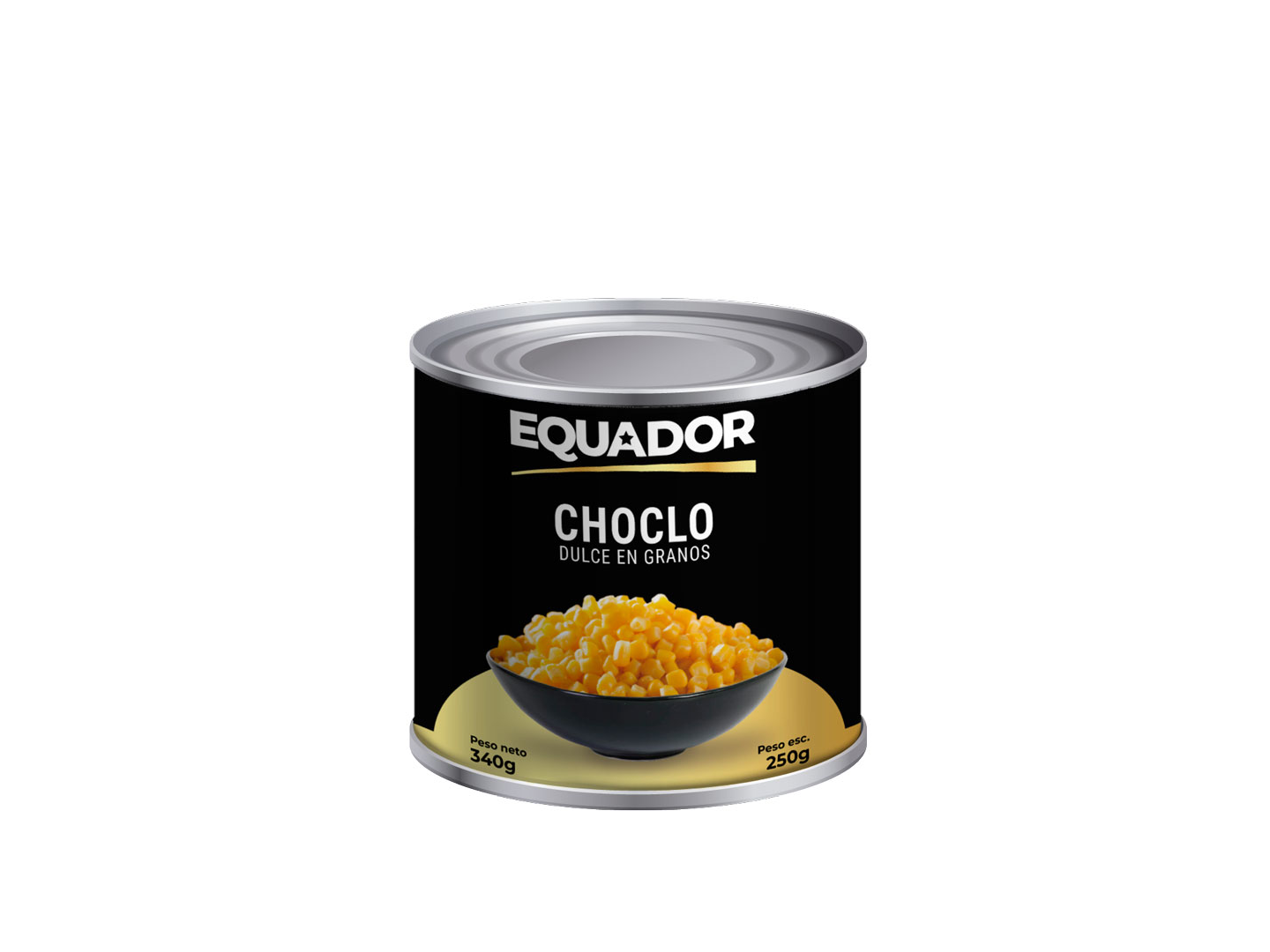 CHOCLO DULCE AL NATURAL EQUADOR 340gr