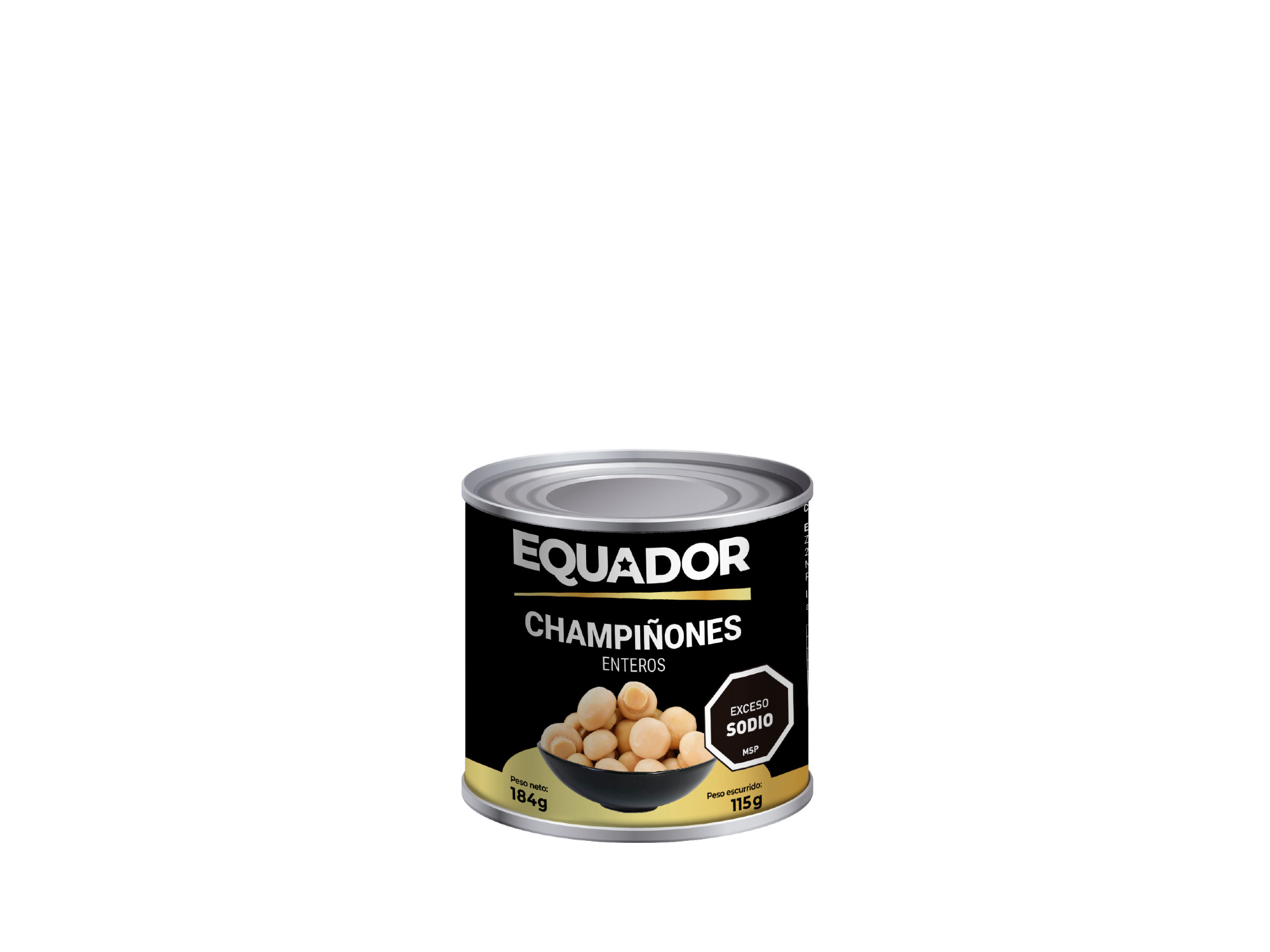 CHAMPIGNON ENTEROS EQUADOR 184 G