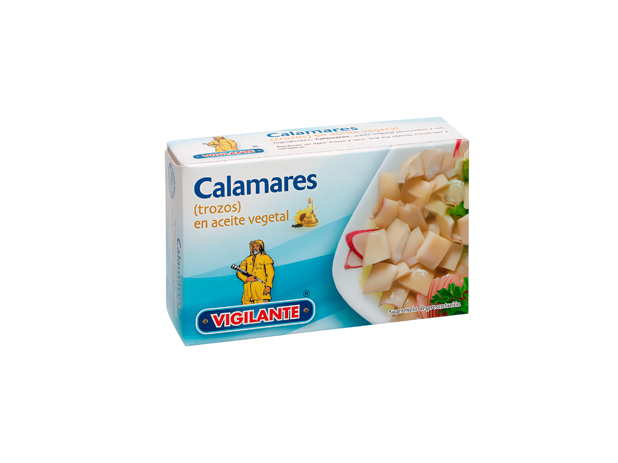 VIGILANTE CALAMARES (TROZOS) EN ACEITE VEGETAL 115 G
