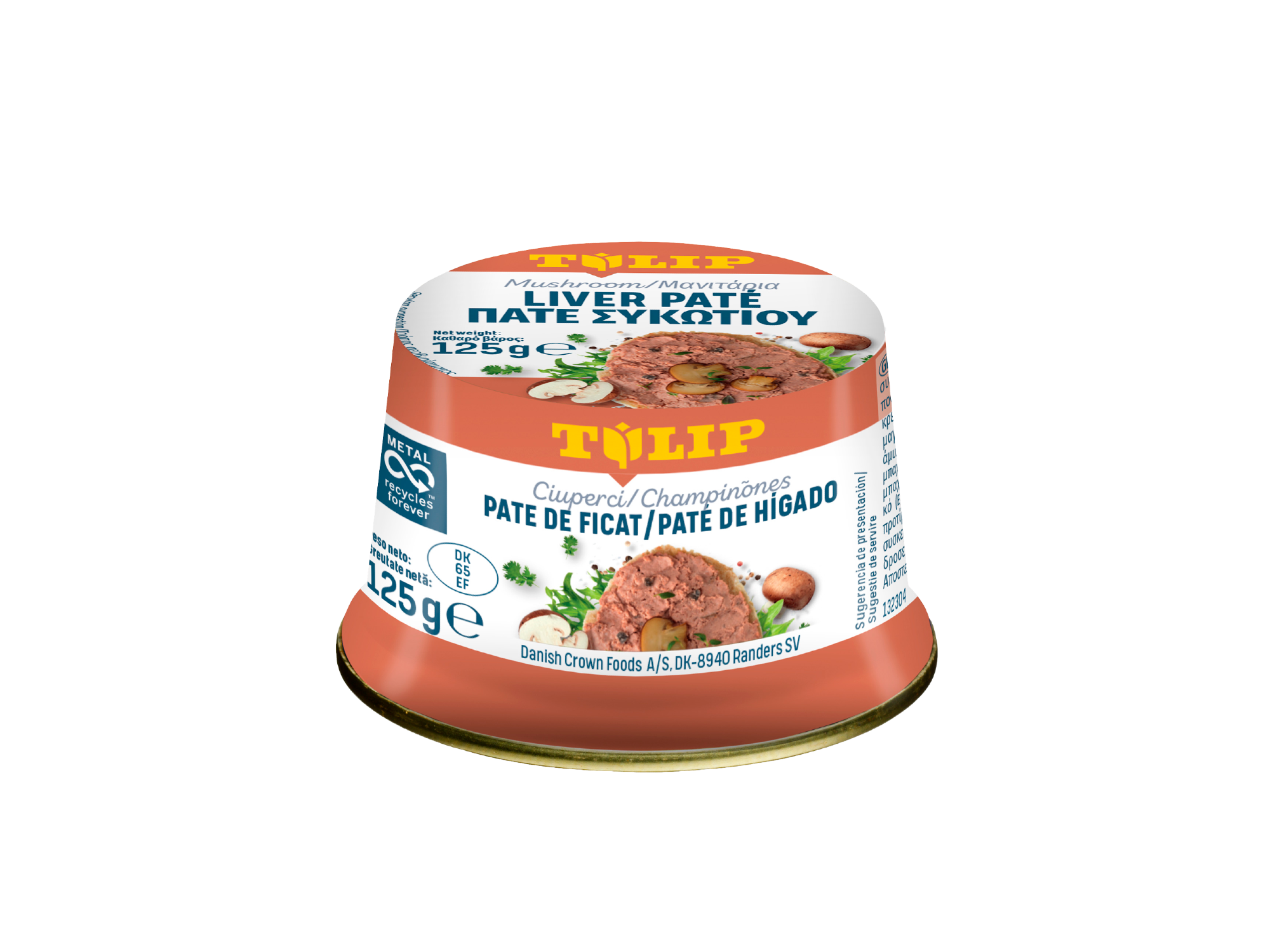 PATÉ TULIP FOIE C/CHAMPI 125 G