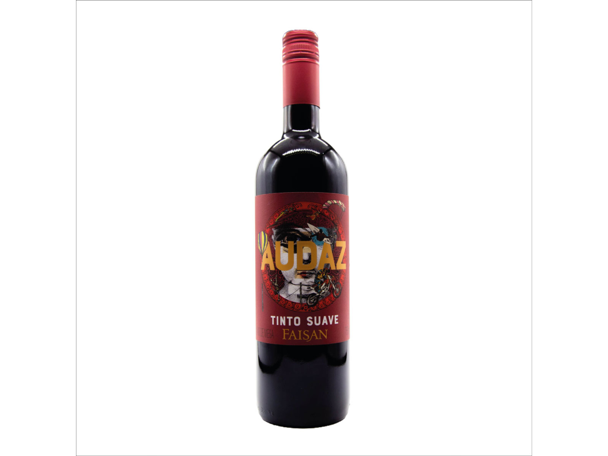 BOT AUDAZ TINTO SUAVE (FAISÁN) 750CC