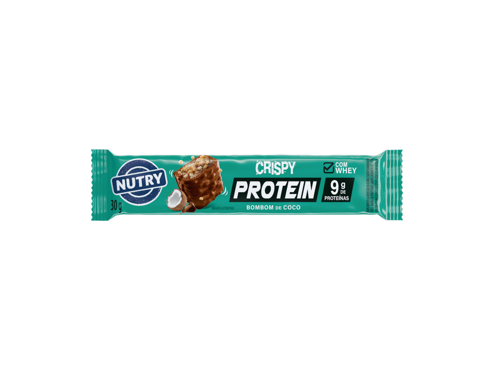 BARRA CRISPY PROTEIN COCO NUTRY 12X30 G