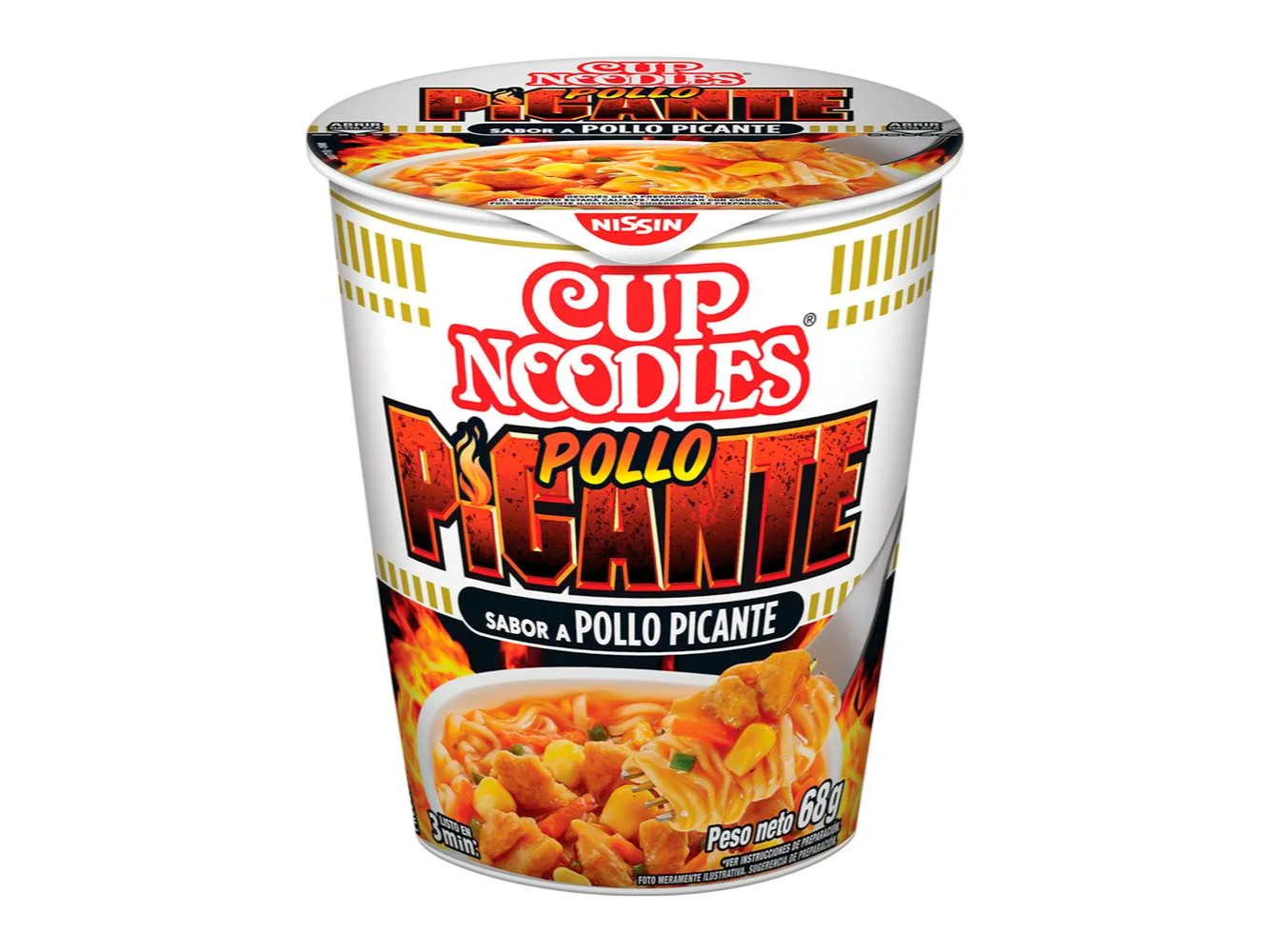 NISSIN CUP POLLO PICANTE 68GR