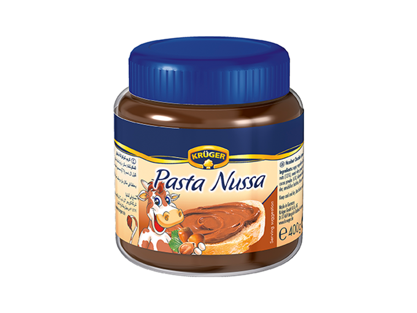 CREMA DE AVELLANAS KRÜGER PASTA NUSSA 400 G