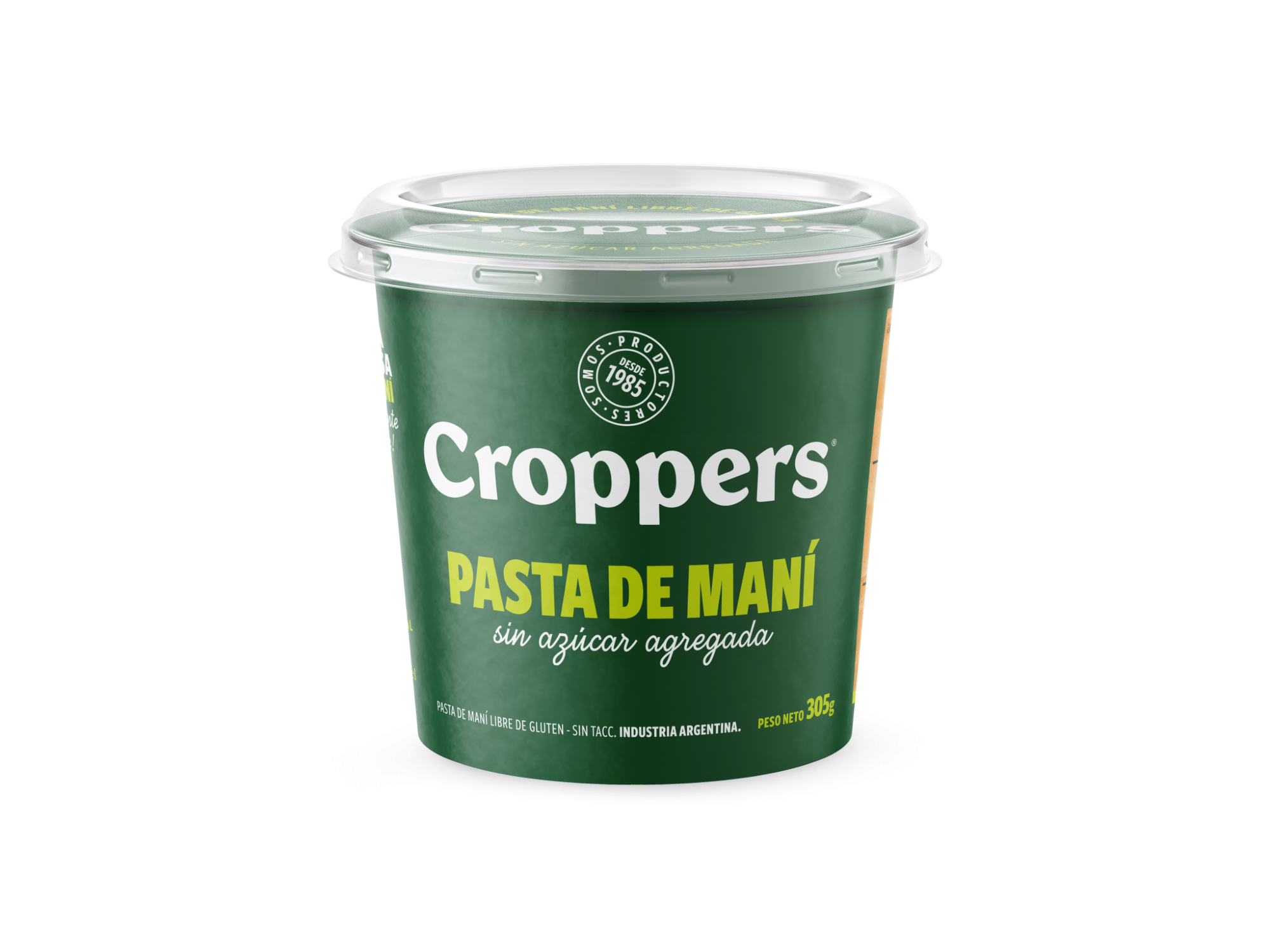 PASTA DE MANÍ CROPPERS 310 G