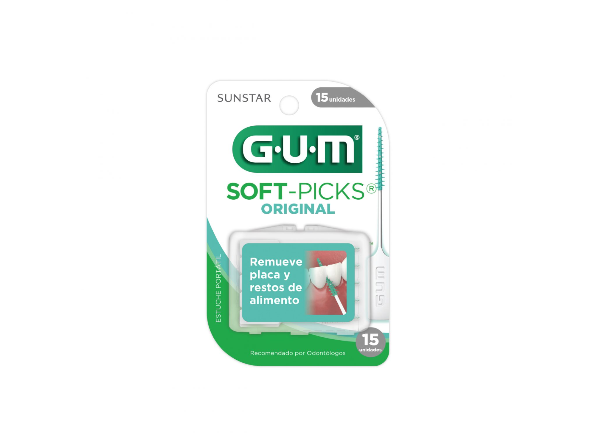 632 SOFT-PICKS CEPILLO INTERDENTAL DE GOMA X 15 UDS