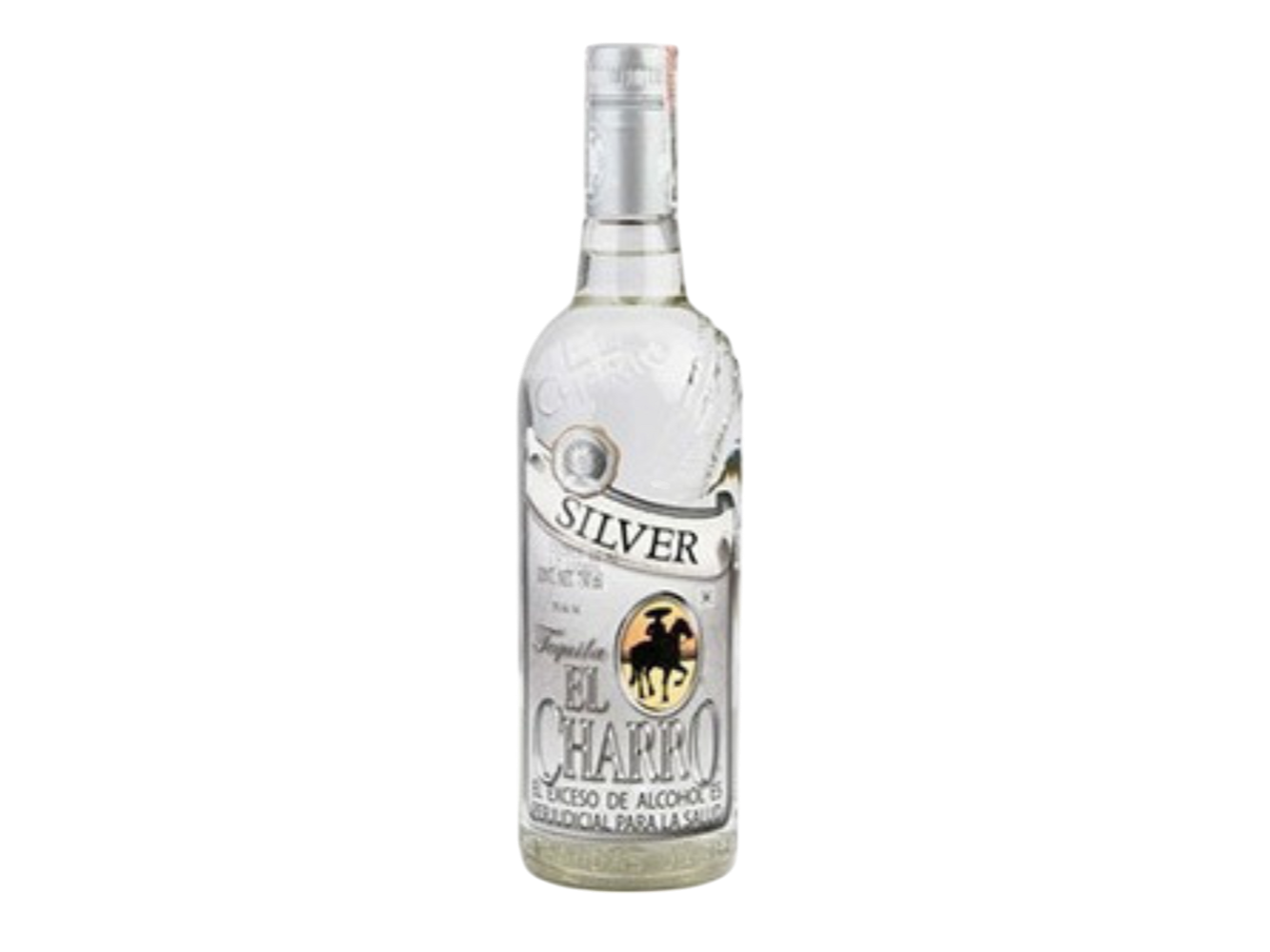 TEQUILA EL CHARRO SILVER 750ML + SHOT CJX12