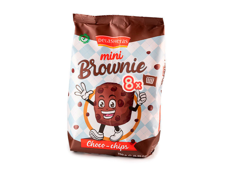 DELASHERAS MINI BROWNIE 200 G X 8