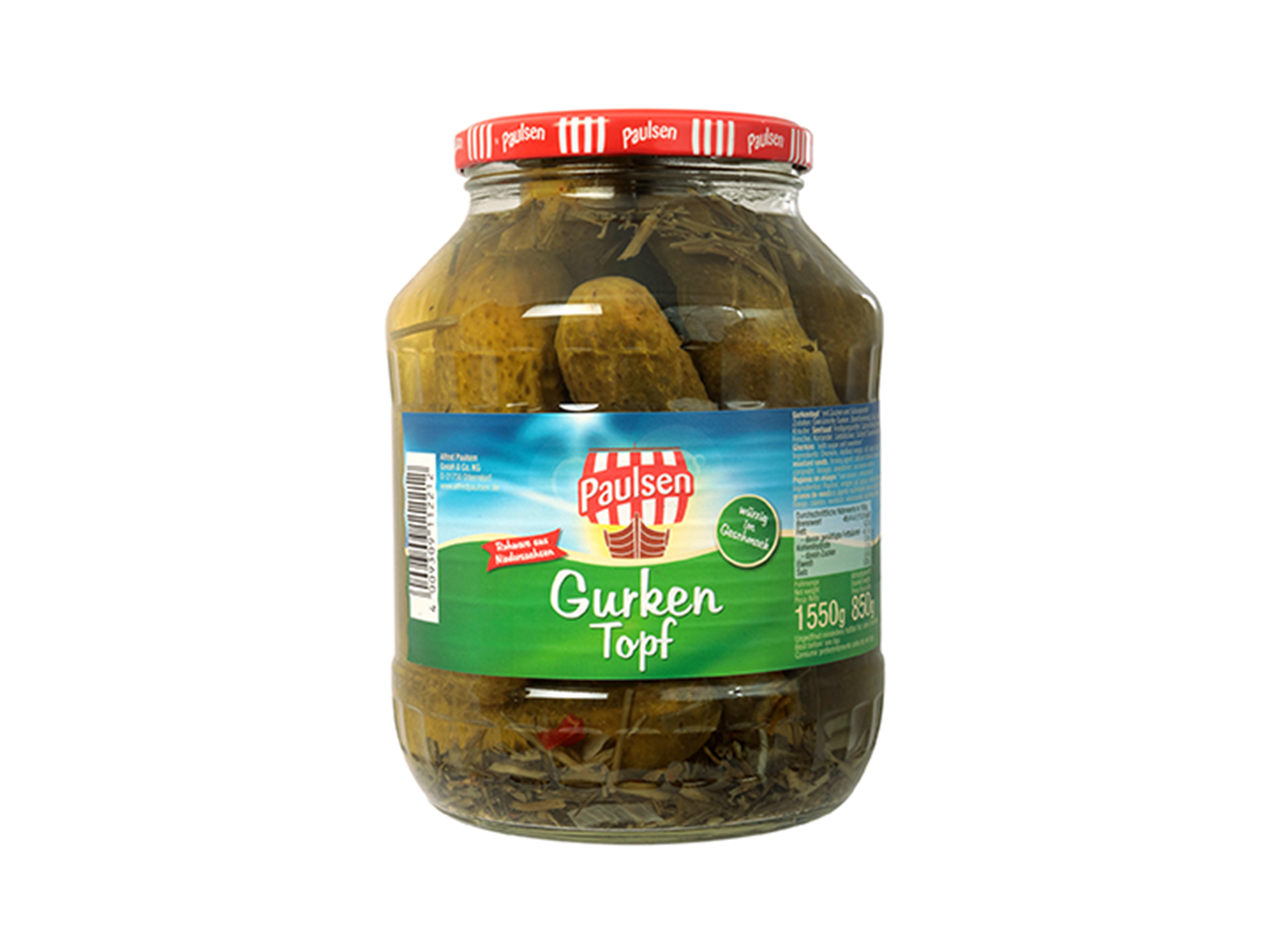 PEPINILLOS GHERKINS PAULSEN 1550 G