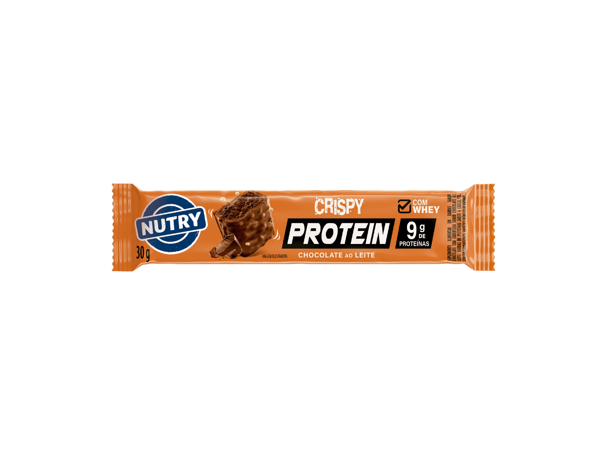 NUTRY CRISPY BARRA DE PROTEÍNA CHOCOLATE 12X30 G