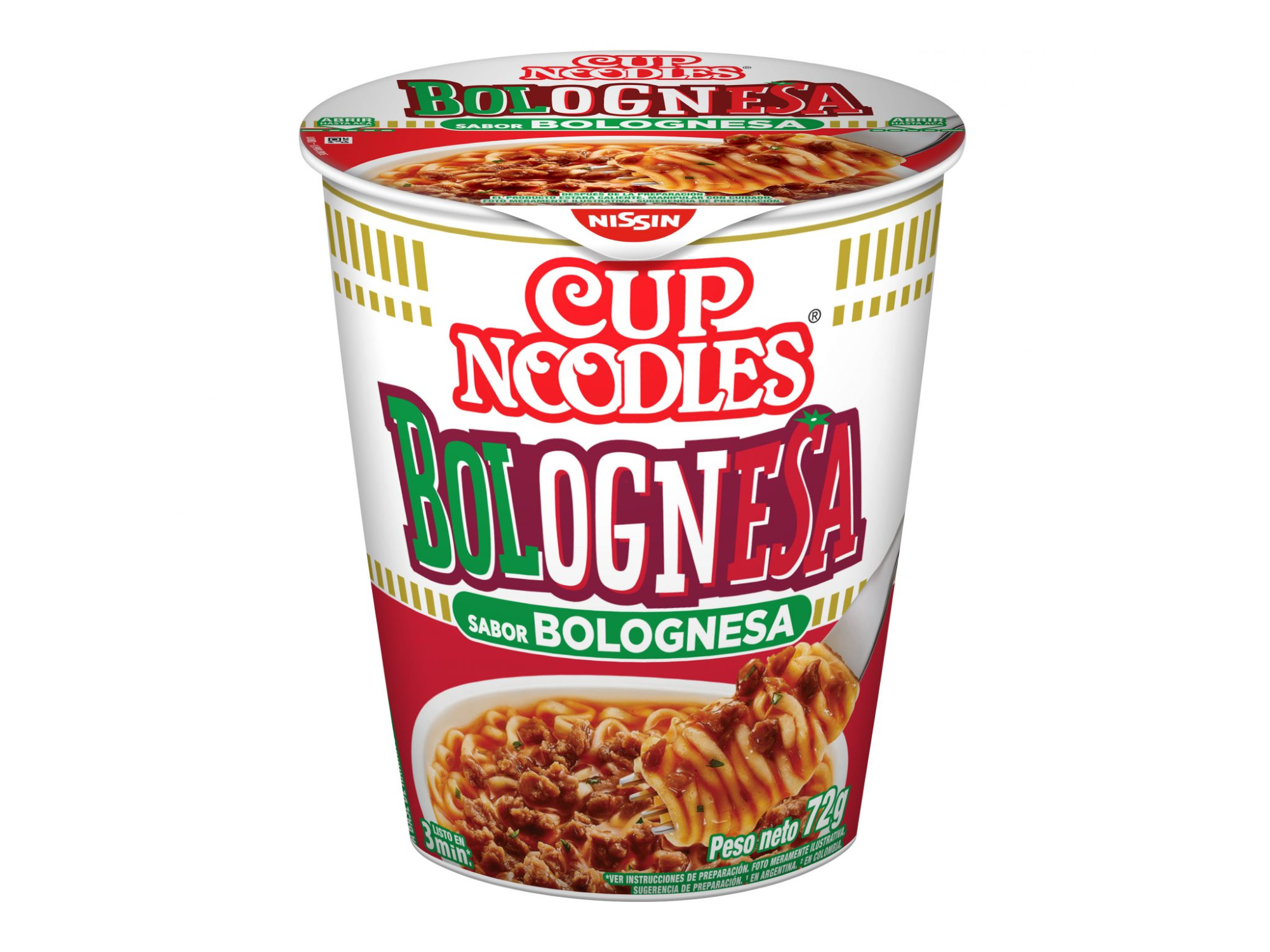 NISSIN CUP BOLOGNESA 72GR