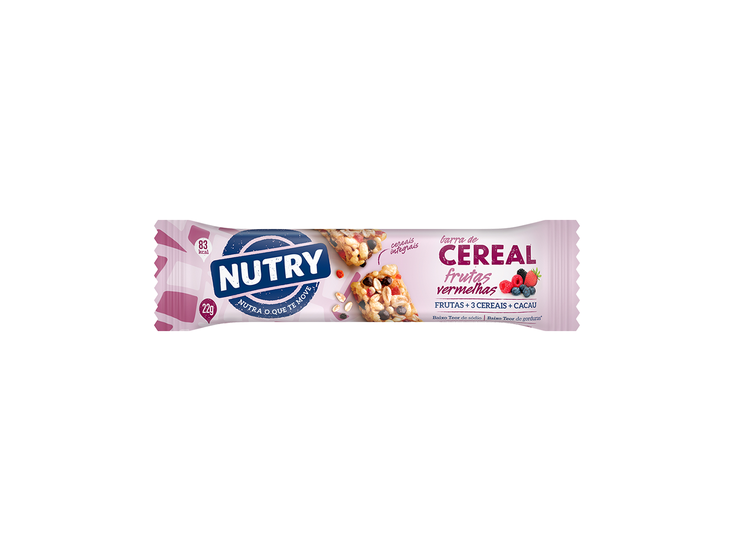 NUTRY CEREAL C/FRUTOS ROJOS Y CHOCOLATE 22 G 24X22